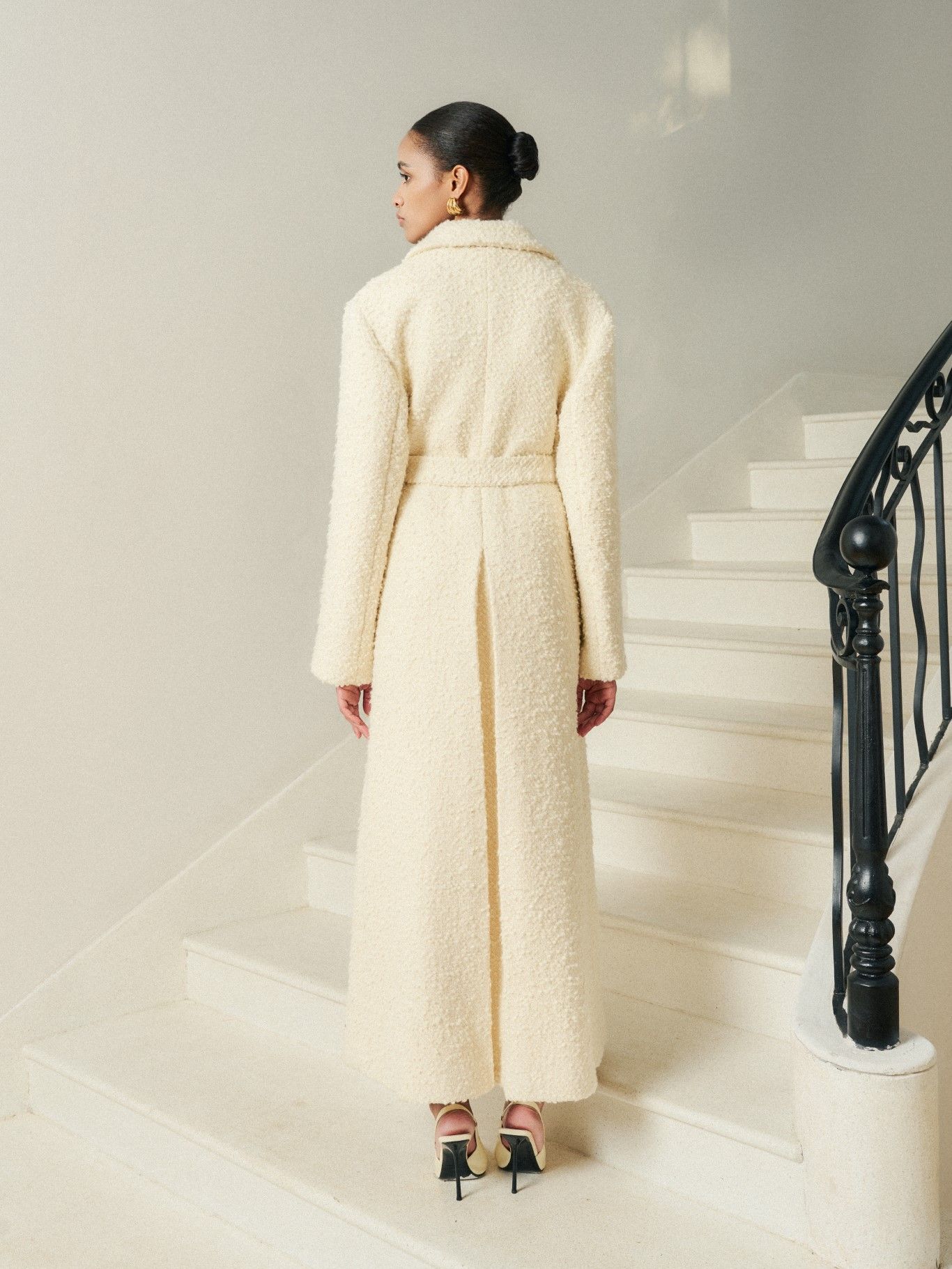 NADI WOOL- BLEND TWEED LONG COAT