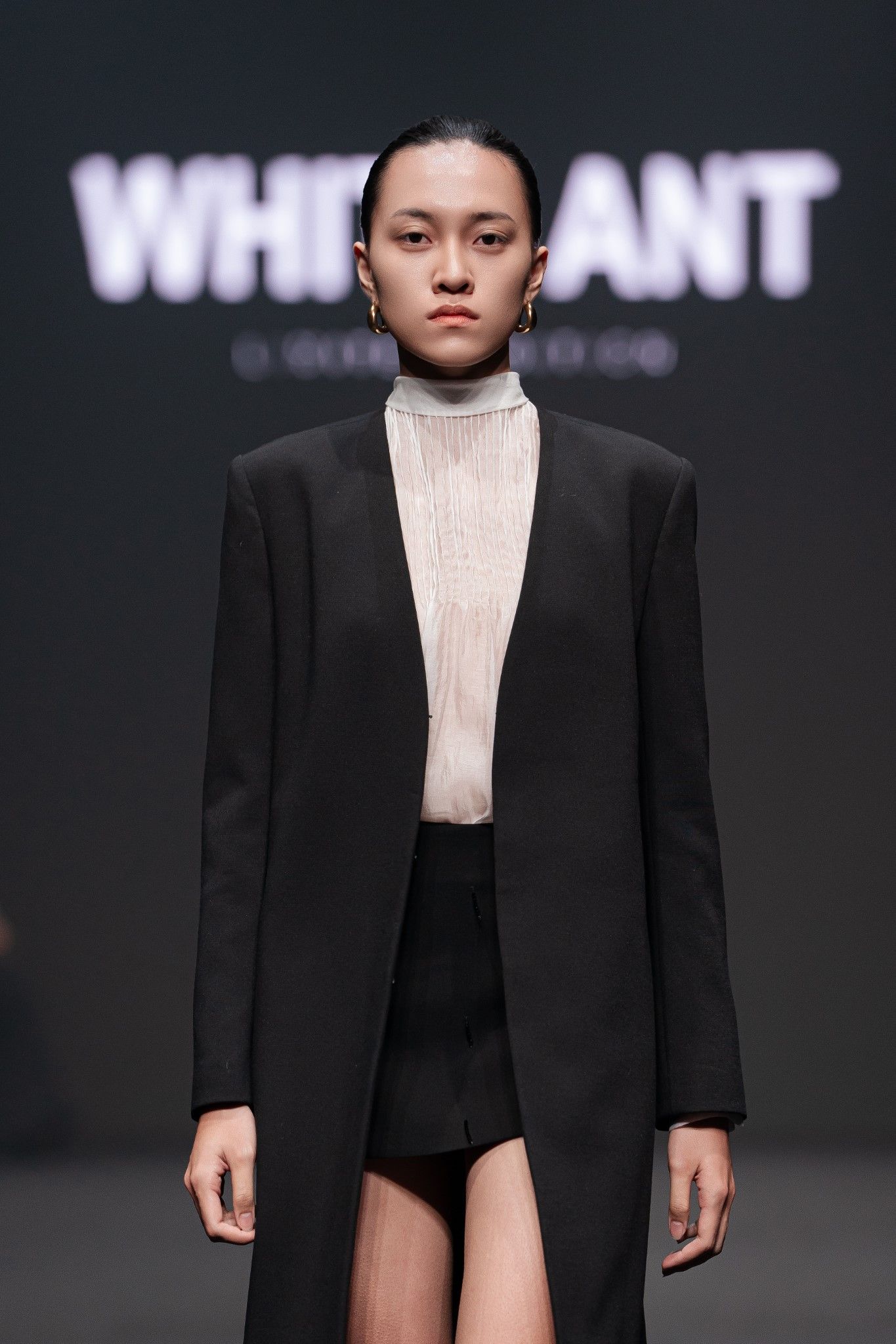 PIANA LONG BLACK COAT