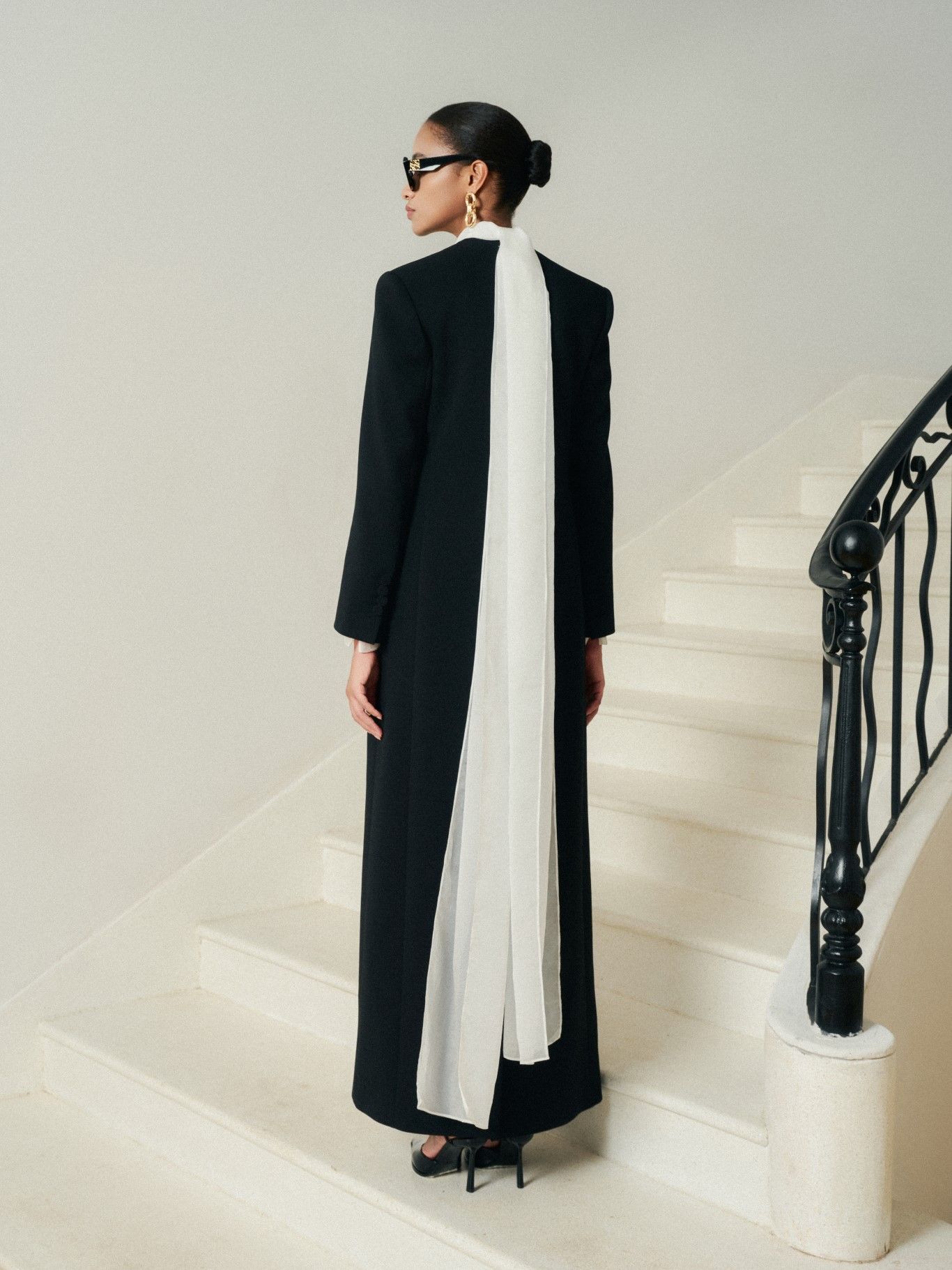 PIANA LONG BLACK COAT