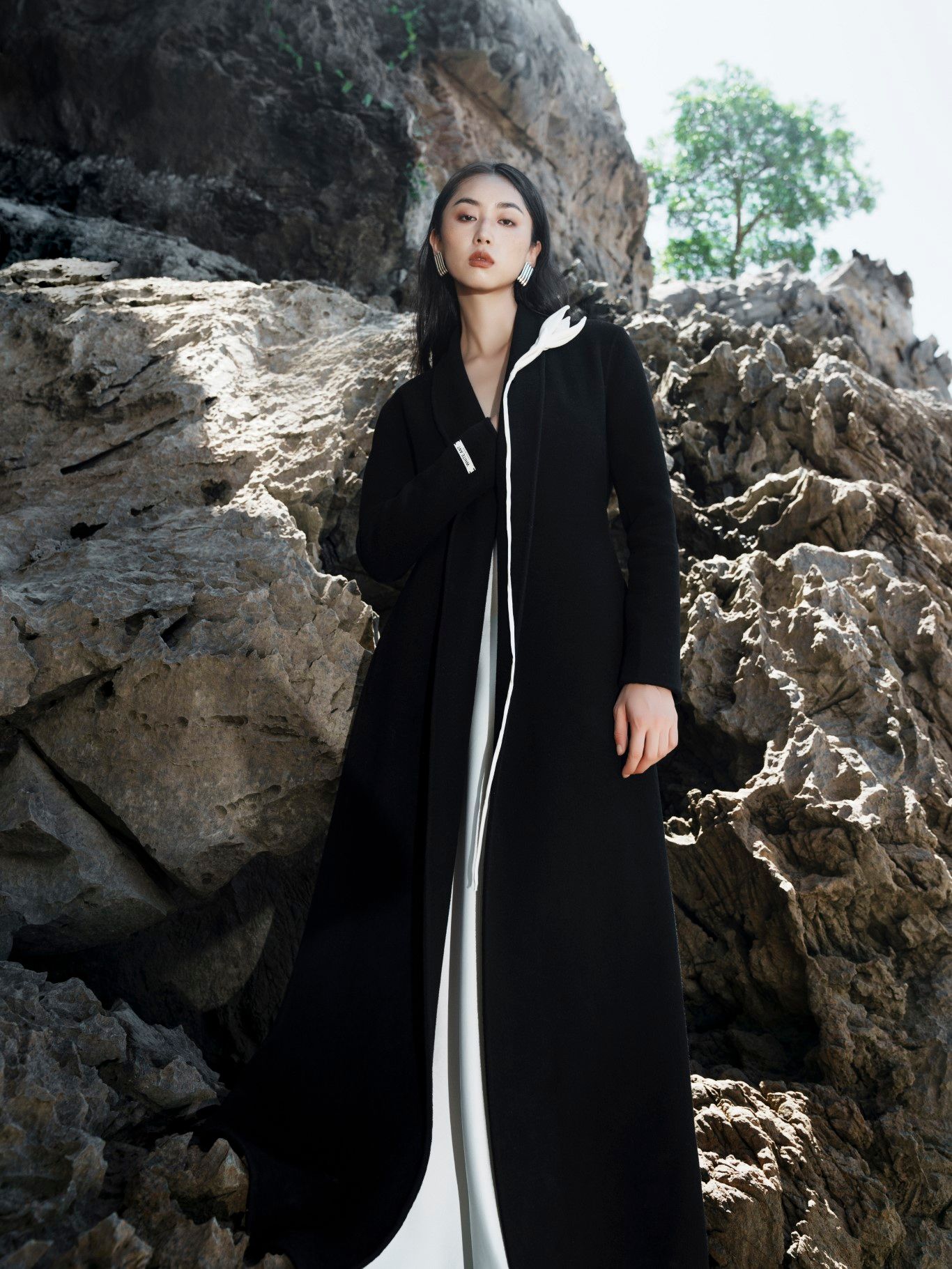 ANDREA CASHMERE LONG COAT