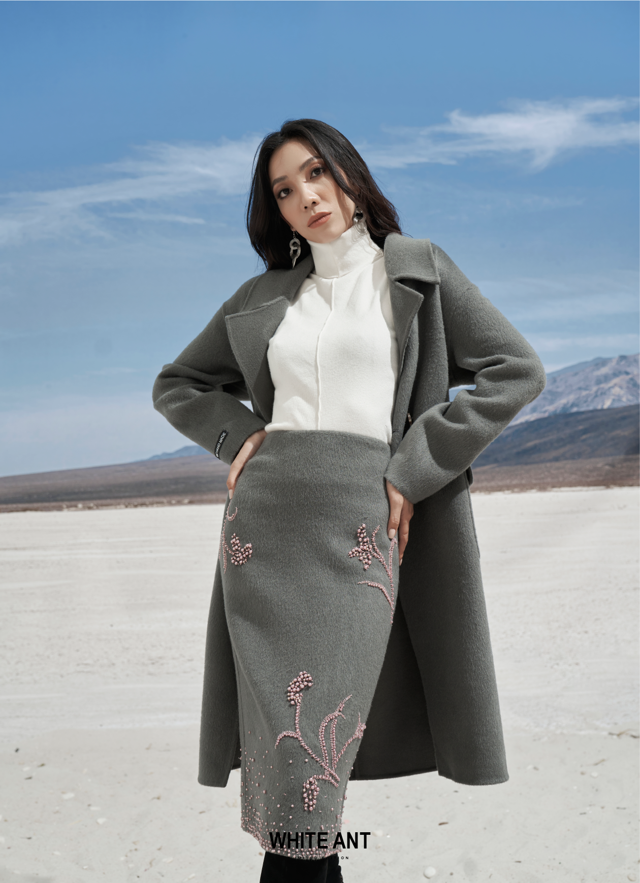CLARLING GREY HANDMADE COATS