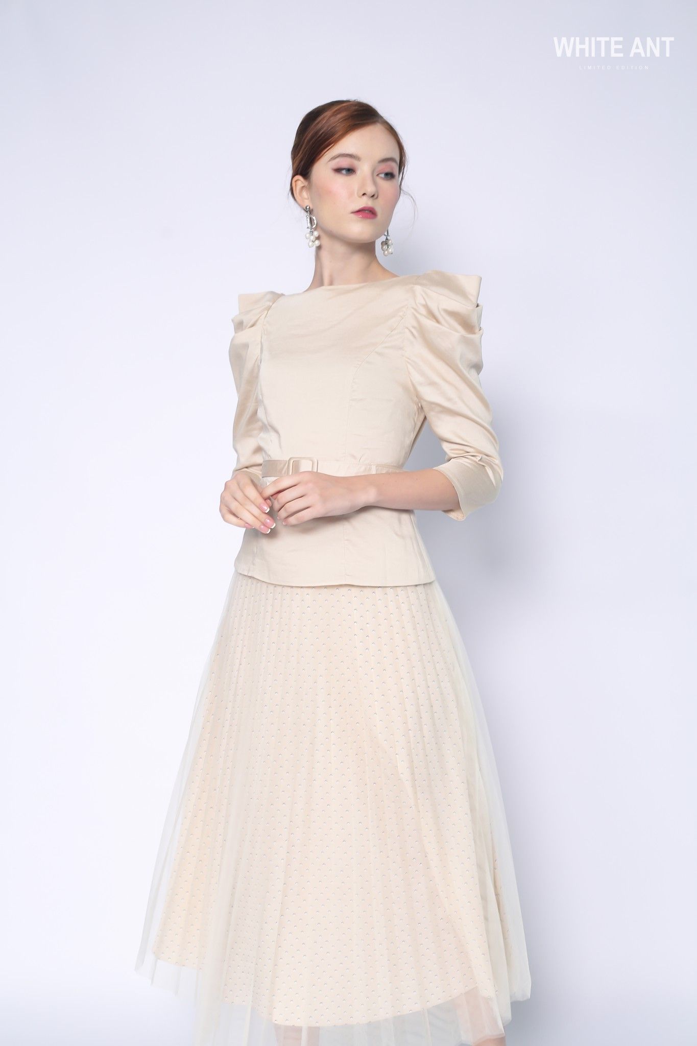 Sơ Mi Bồng Vai Nữ Modal WhiteAnt 170404002