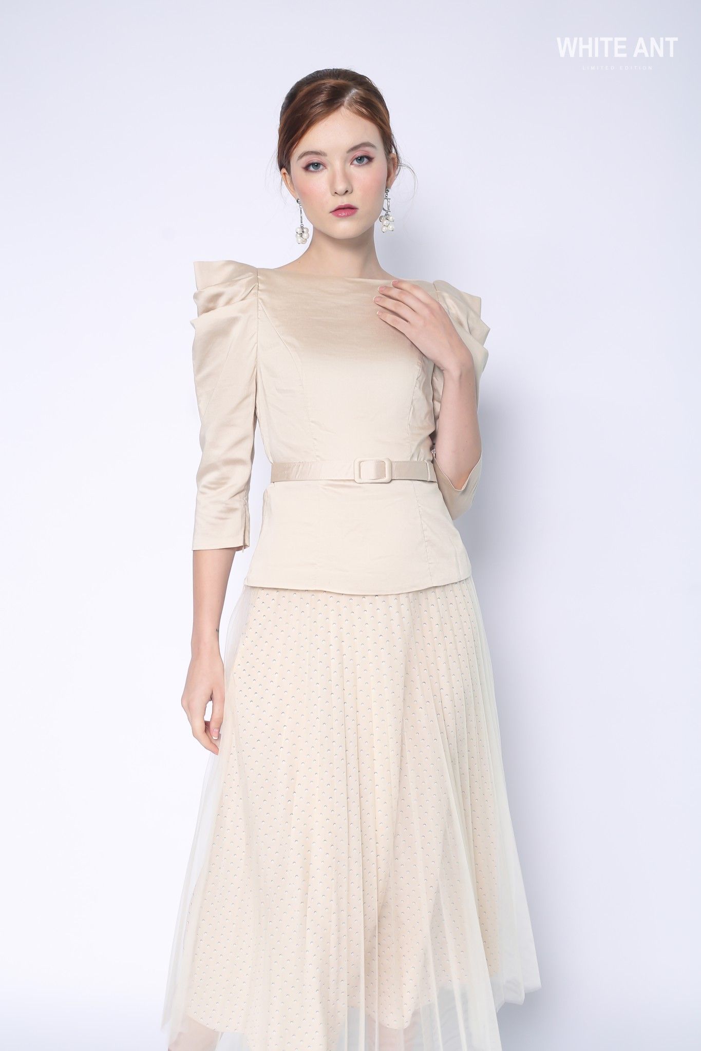 Sơ Mi Bồng Vai Nữ Modal WhiteAnt 170404002