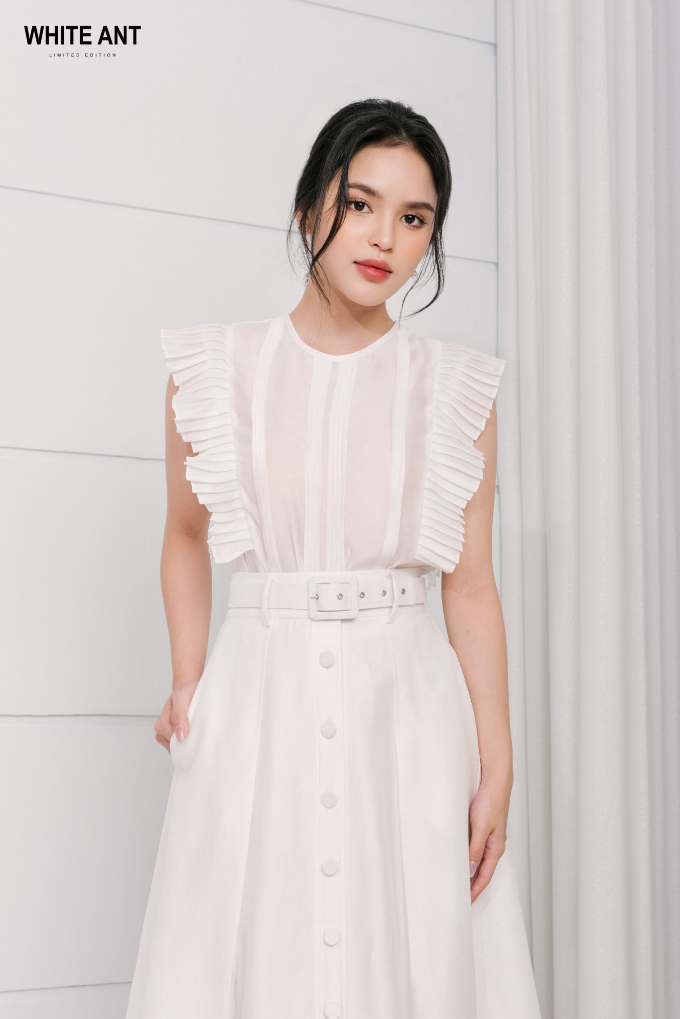 Chân Váy Xòe Nữ White Ant FERGAL A.LINE SKIRT 110100116D.001