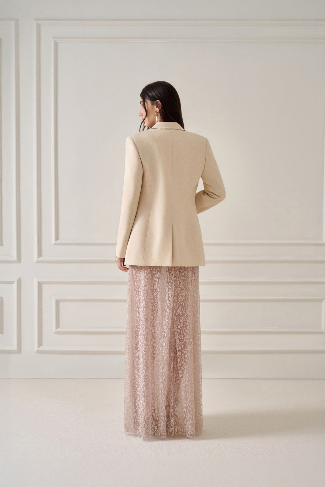 EMI SAND JACQUARD BLAZER