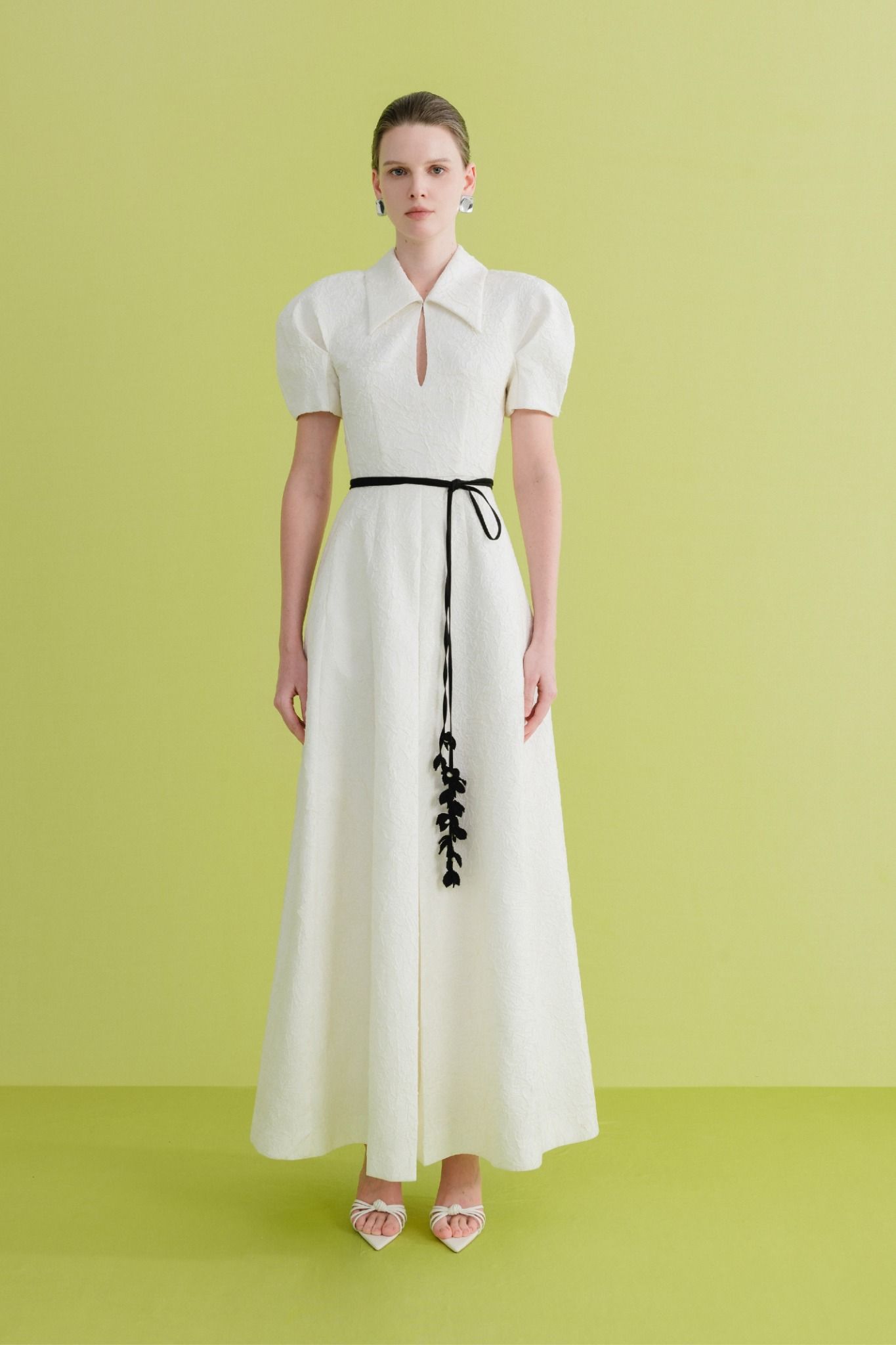 SATIN MIDI DRESS