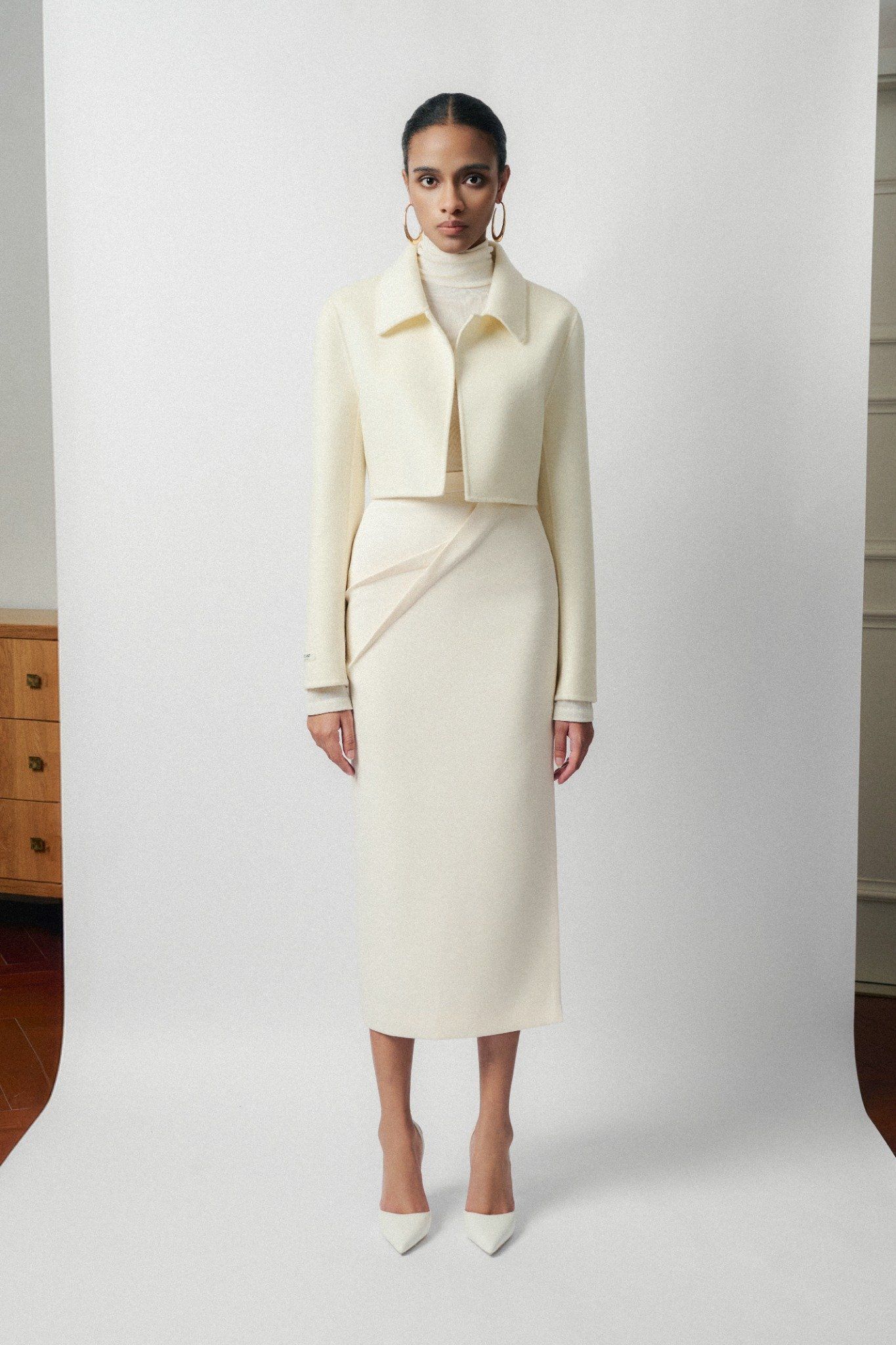 GIANI EMB CASHMERE-BLEND JACKET
