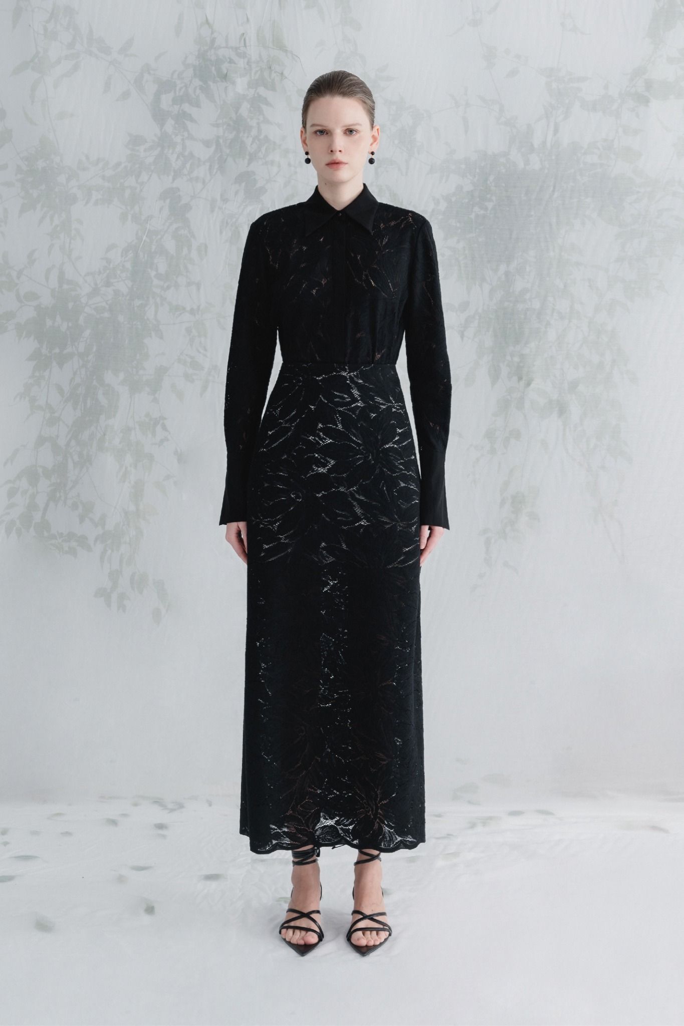 JEDA POINTED COLLAR SHIRT