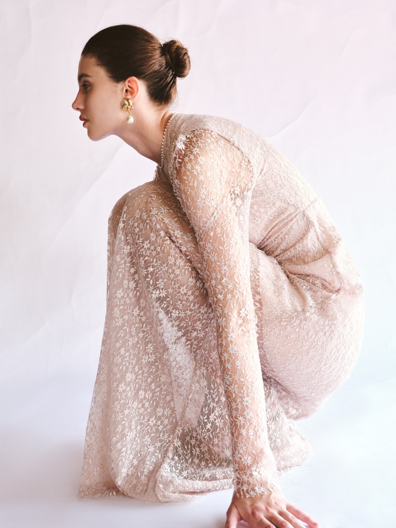 VERA EMB AURORA LACE DRESS