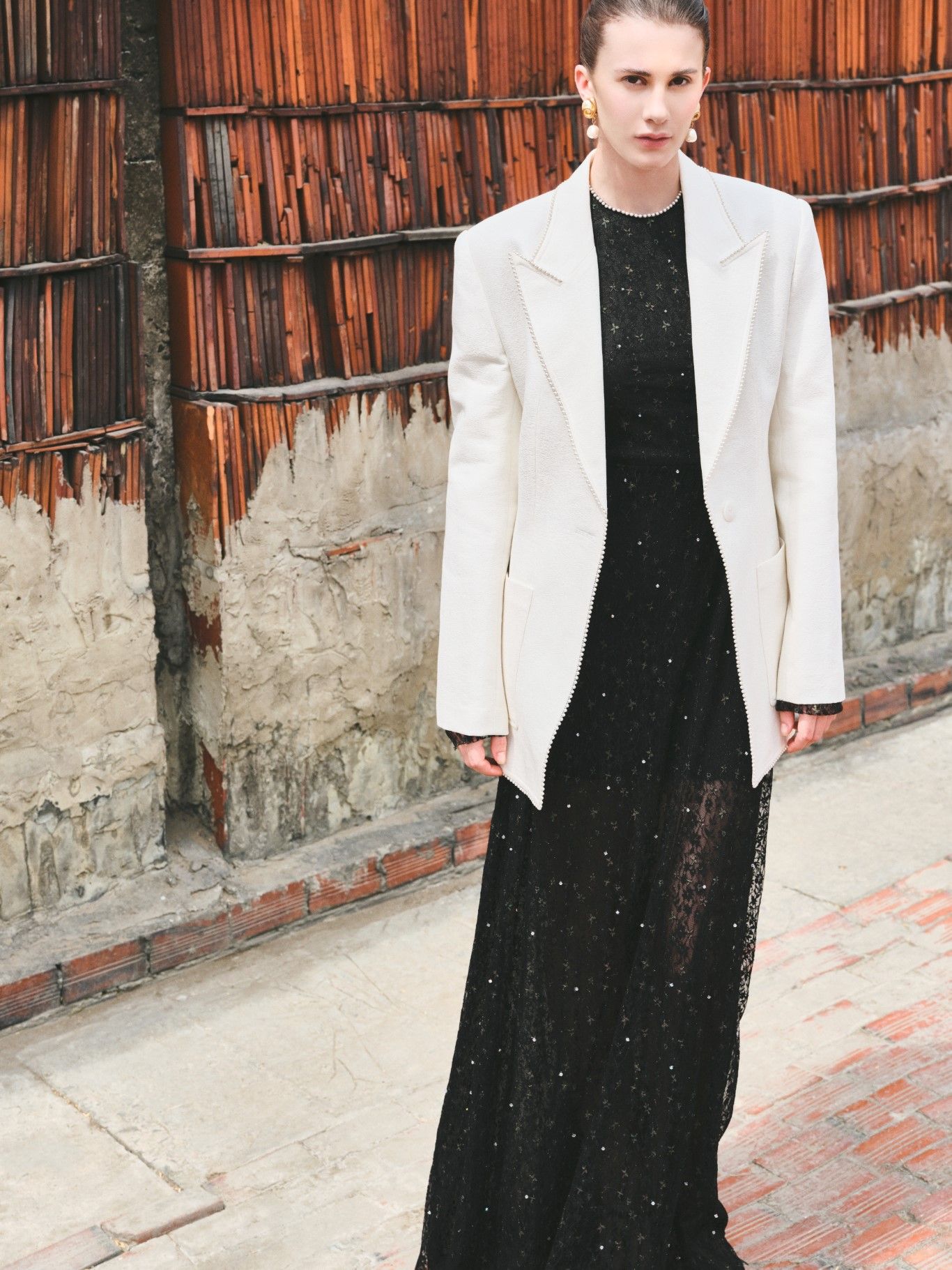 VERA EMB AURORA LACE DRESS
