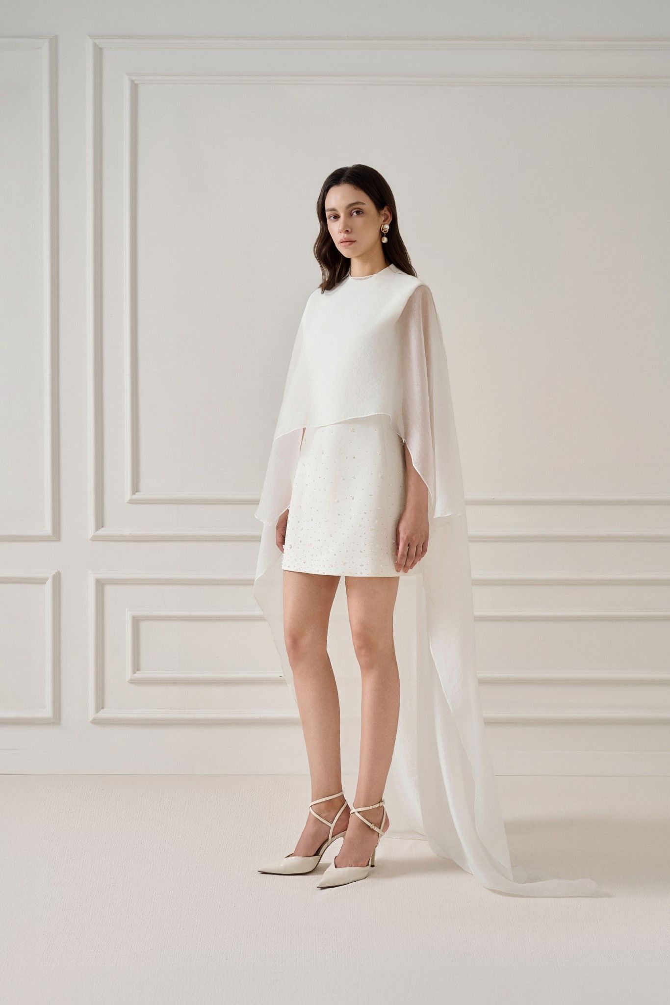 JILNA EMB MINI DRESS