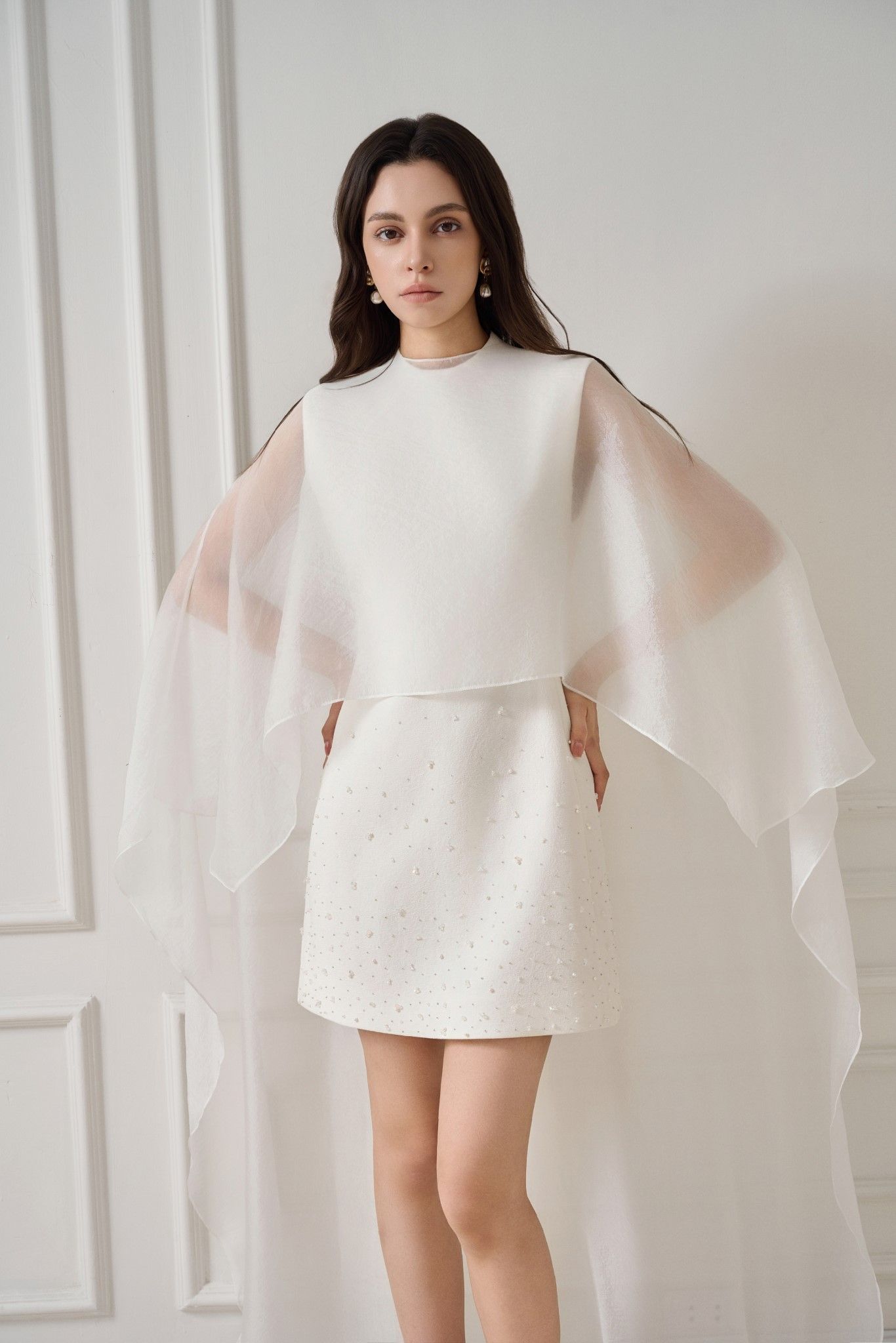JILNA EMB MINI DRESS