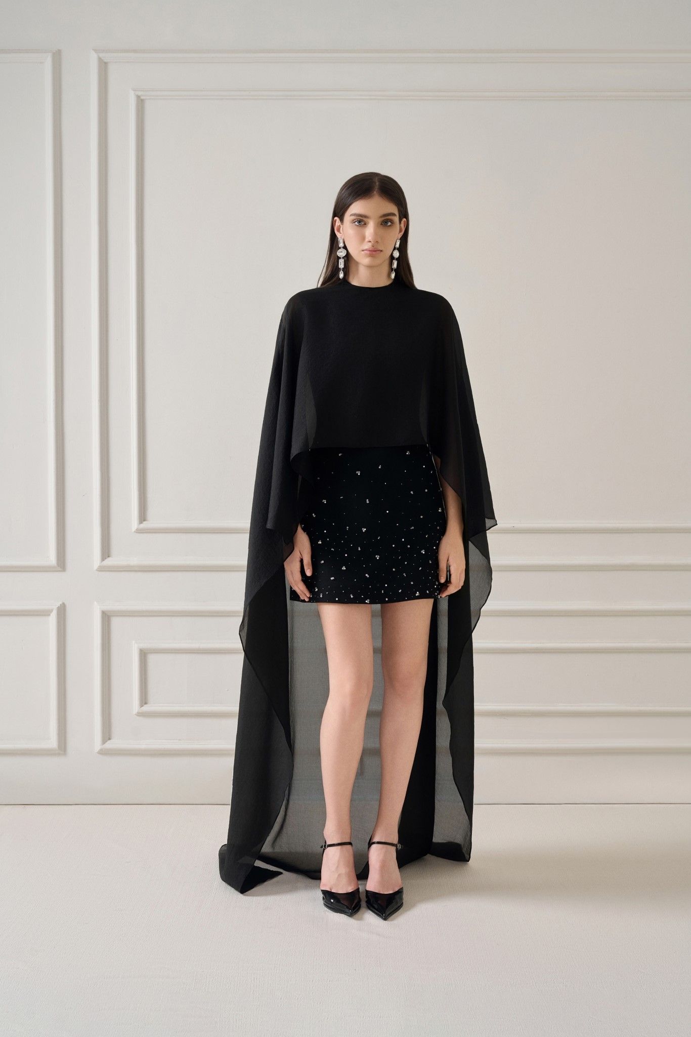 JILNA EMB MINI DRESS