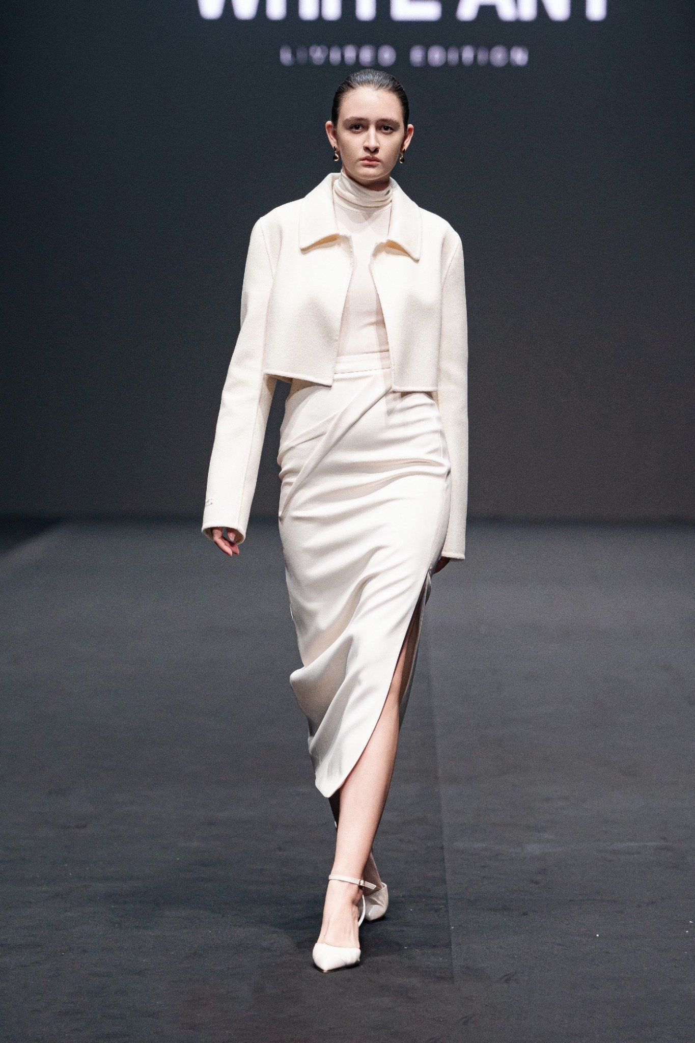 ERIN DRAPED MIDI SKIRT