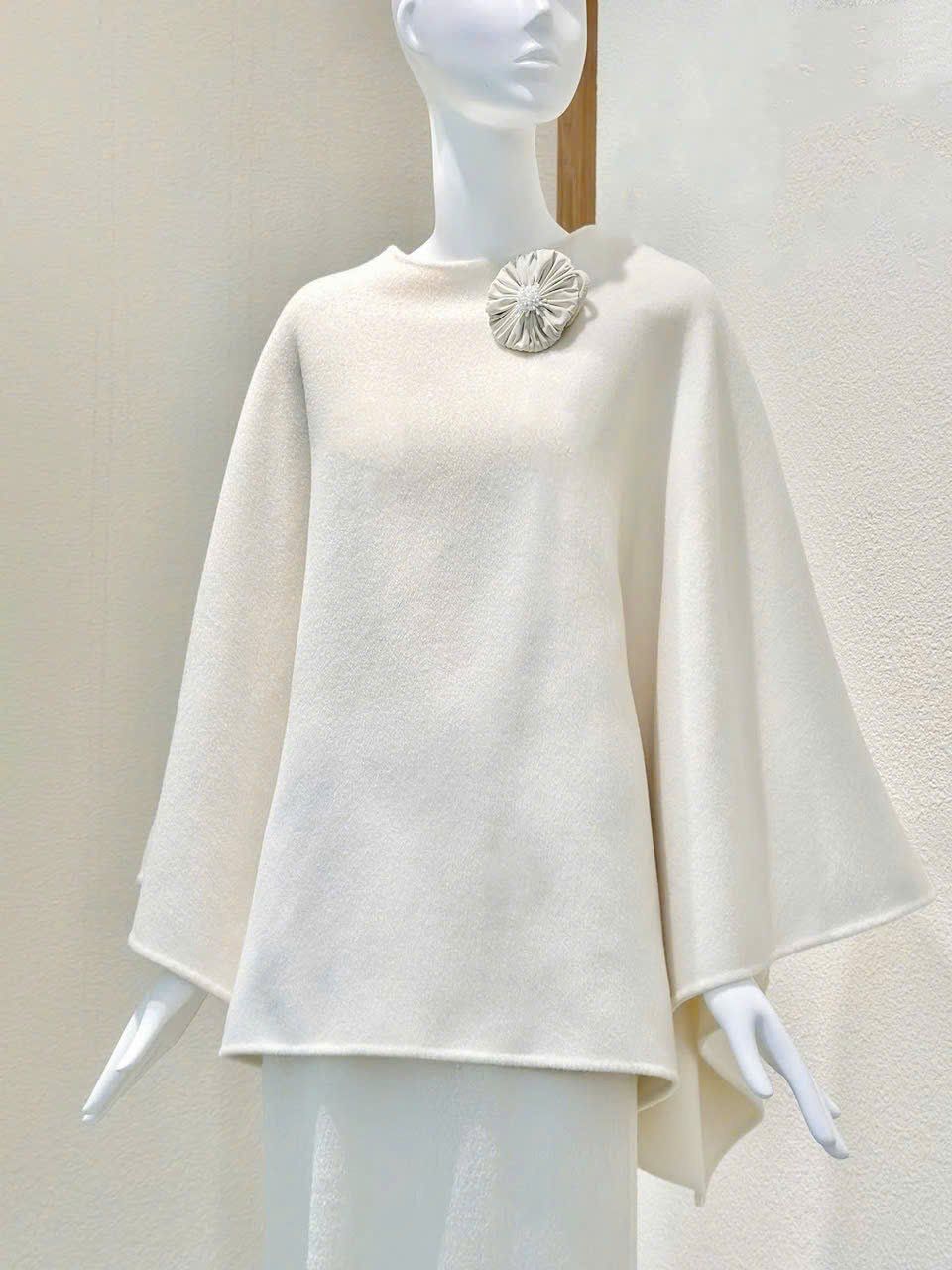 KAILA EMB CASHMERE-BLEND CAPE