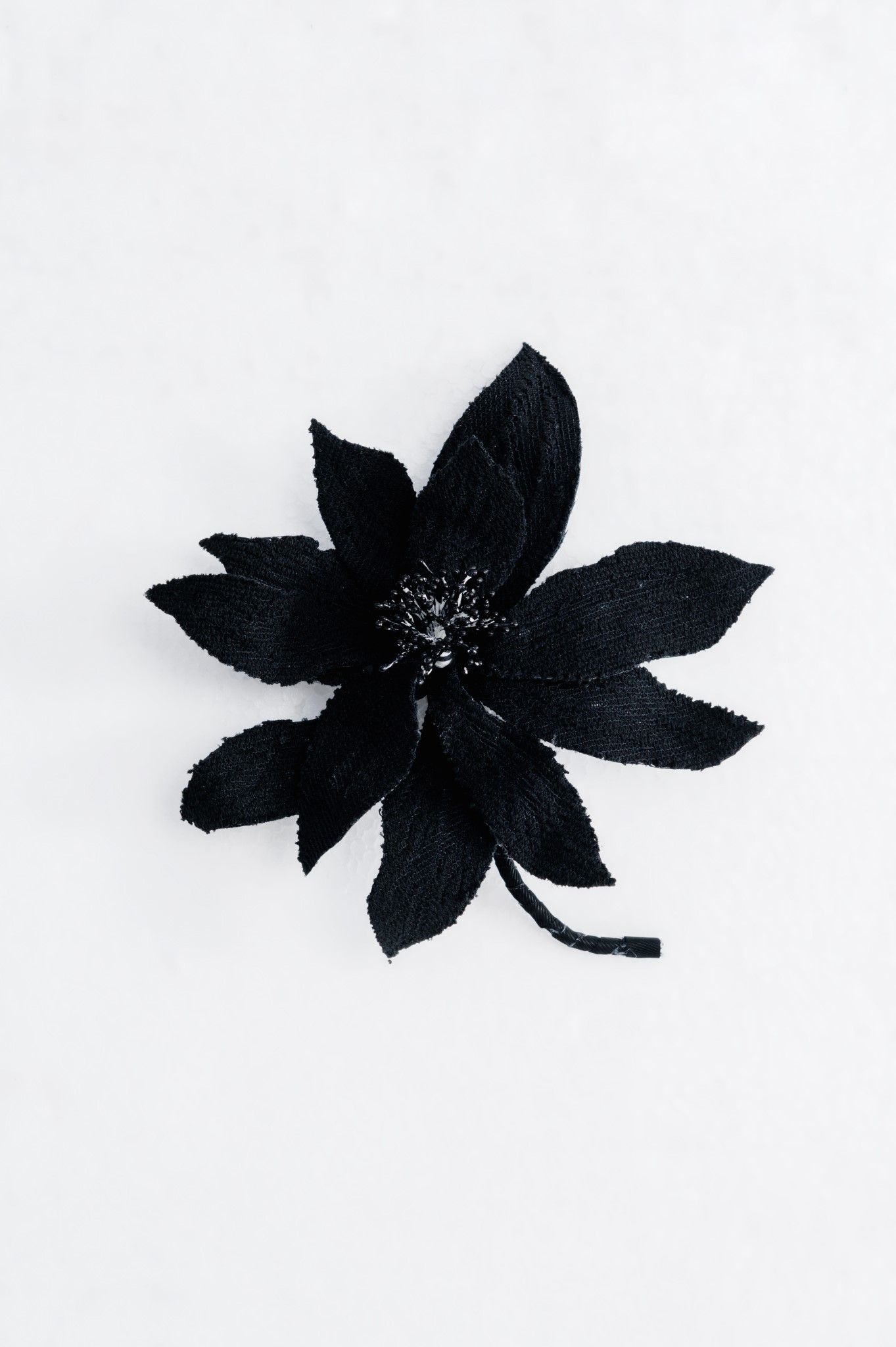 LACE - EMBELLISHED LEATHER BLOSSOM