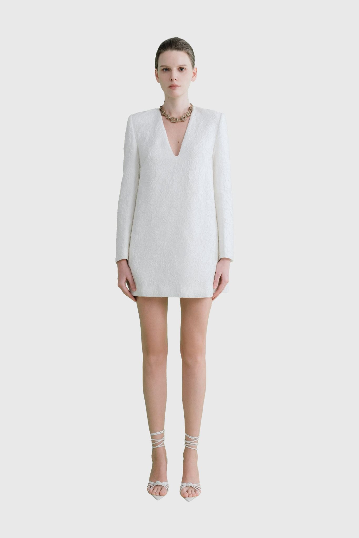PHOEBE V-NECK MINI DRESS