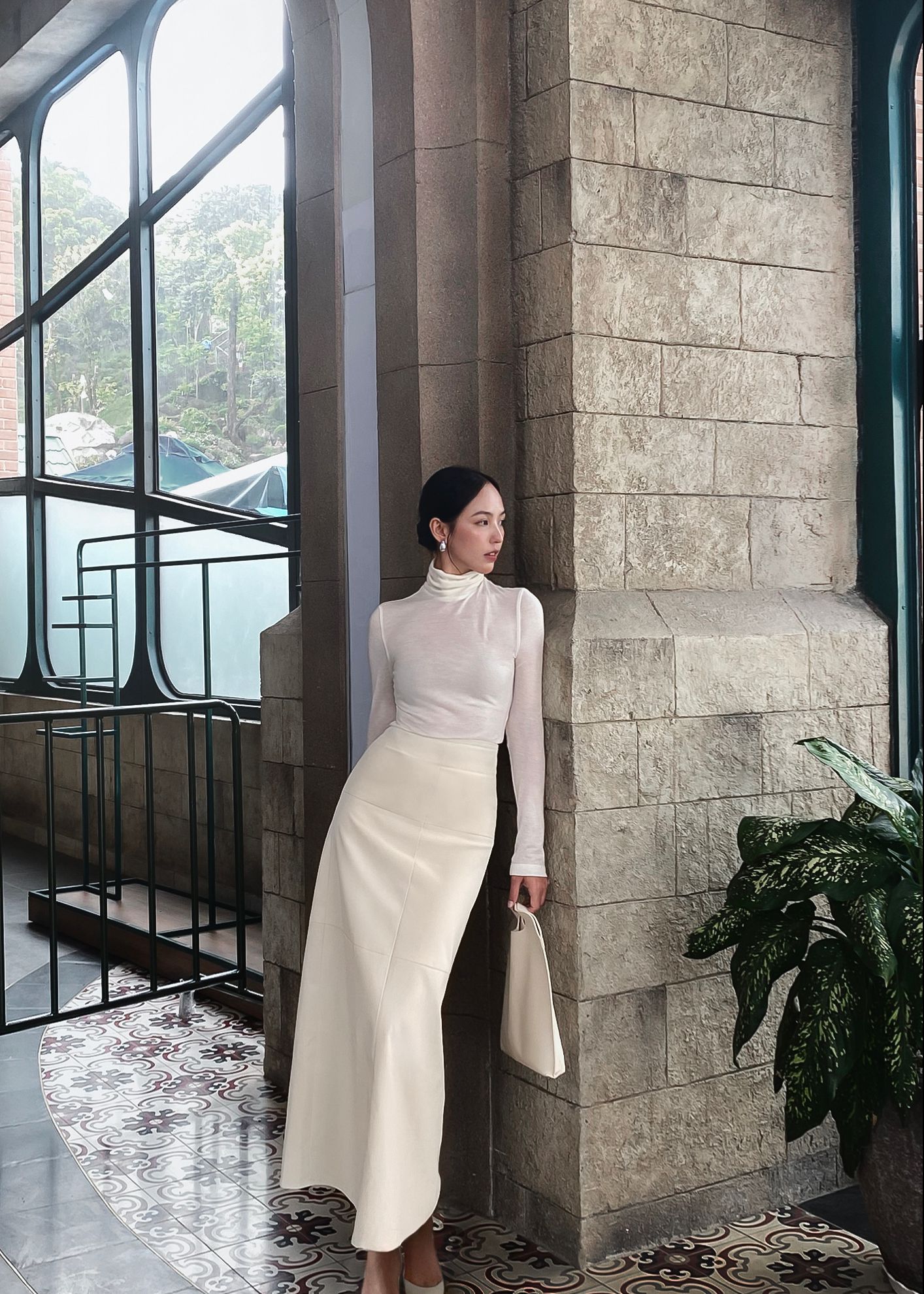 Trần Trúc X WILFRED KNIT WOOL TOP - AIMEE A-LINE SKIRT