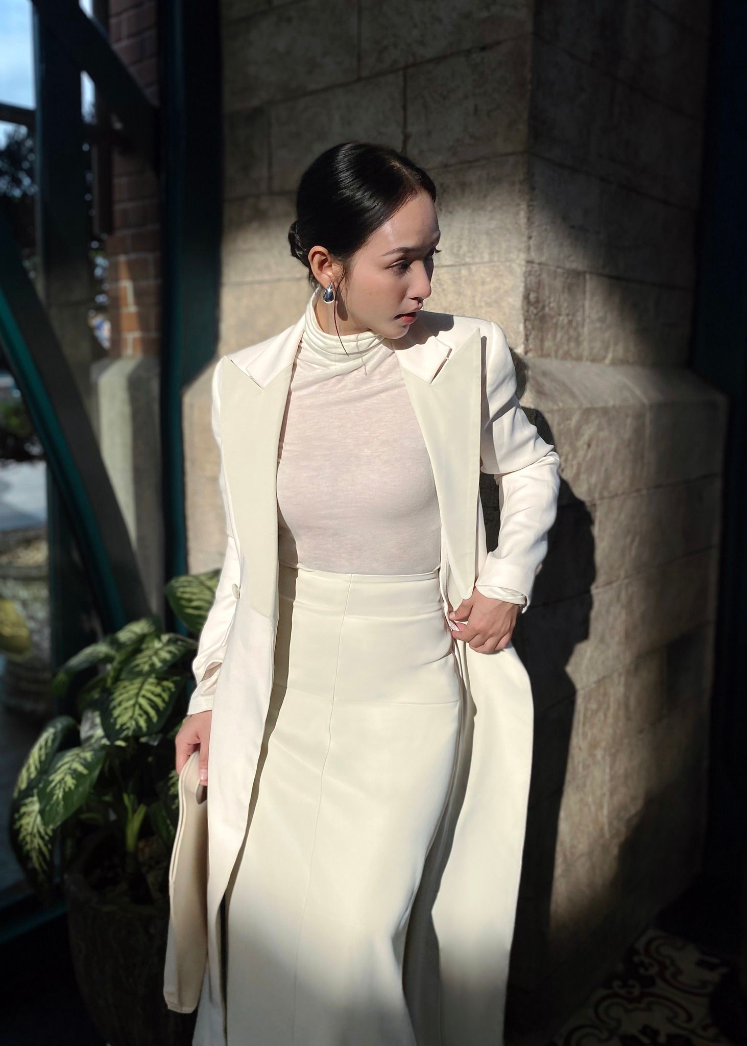 Trần Trúc X WILFRED KNIT WOOL TOP - AIMEE A-LINE SKIRT