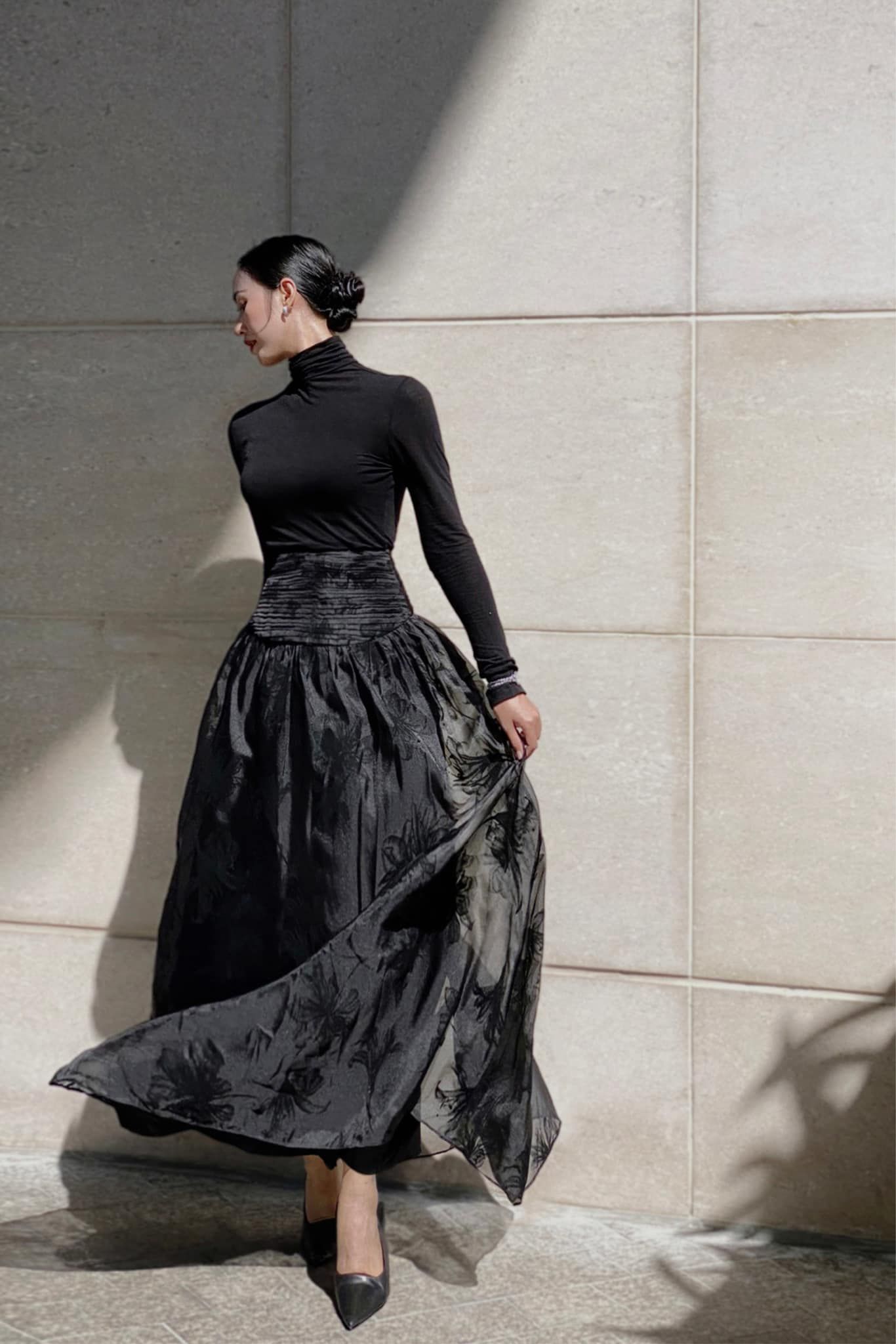 Trần Trúc X WILFRED KNIT WOOL TOP - WILFRED MAXI SKIRT