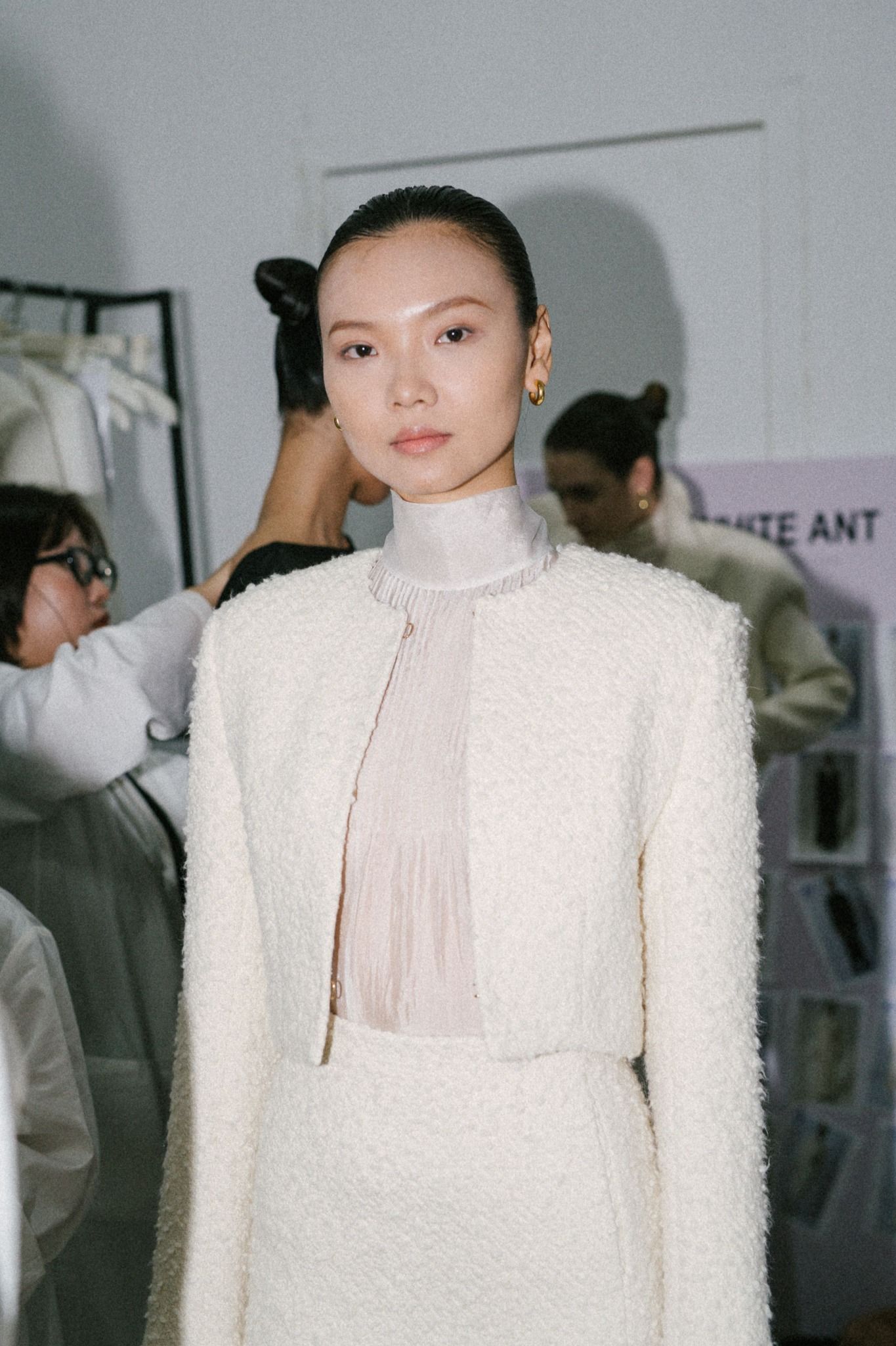 JITA CROPPED WOOL- BLEND TWEED JACKET