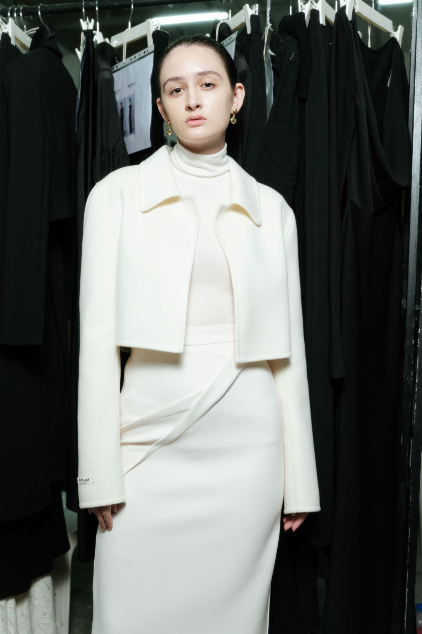 GIANI EMB CASHMERE-BLEND JACKET