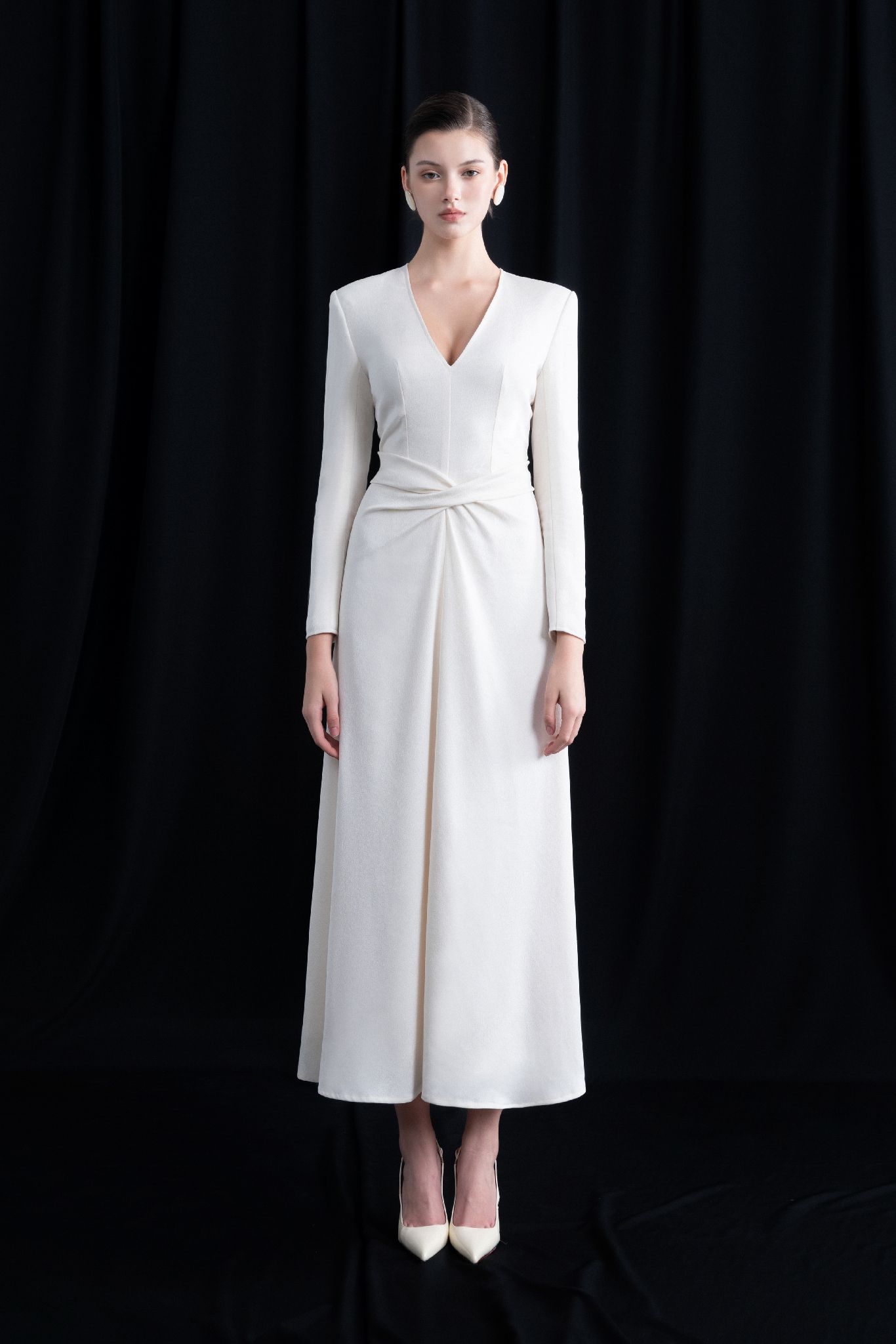 DIA V-NECK WRAP DRESS