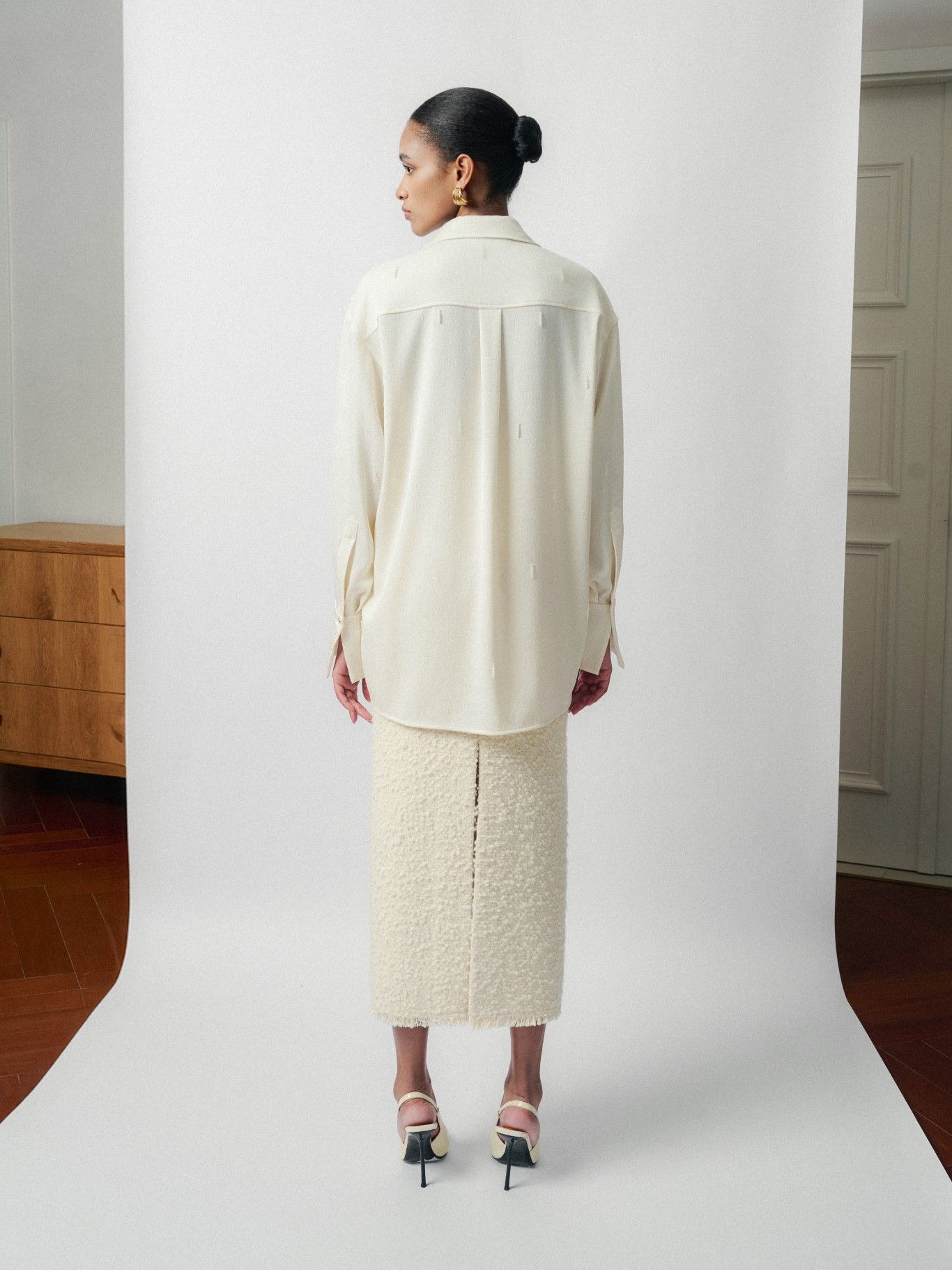 PINA EMB SILK CREPE BLOUSE