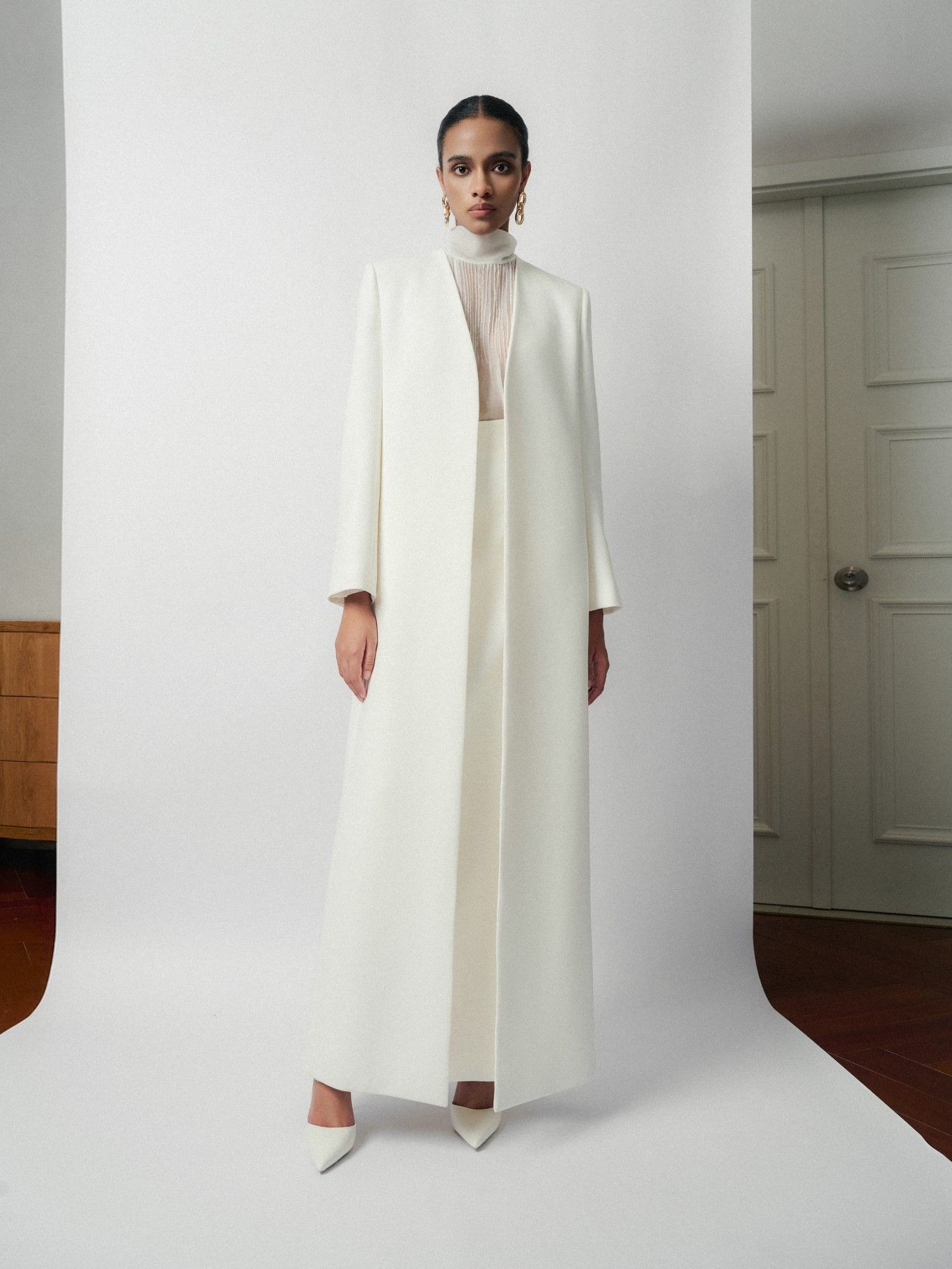 PIANA LONG WHITE COAT