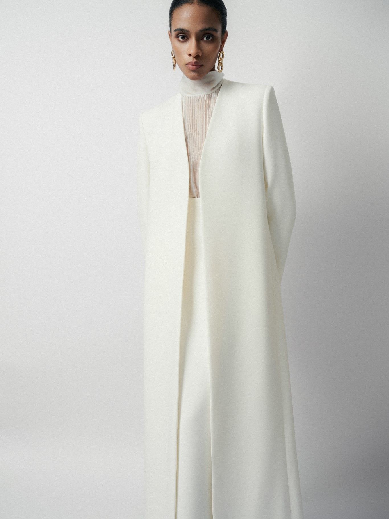 PIANA LONG WHITE COAT