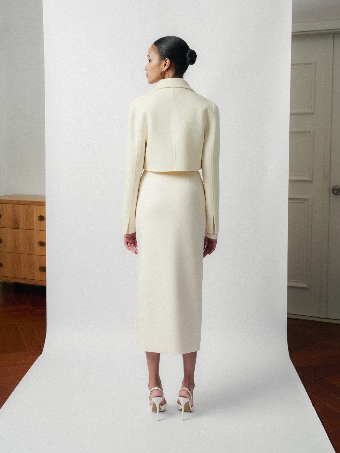 GIANI EMB CASHMERE-BLEND JACKET
