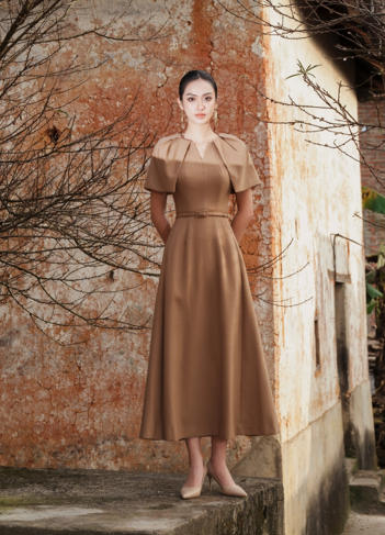 Đầm A Xếp Ly Tay Áo Nữ White Ant HEULWEN A-LINE DRESS 120421005.200