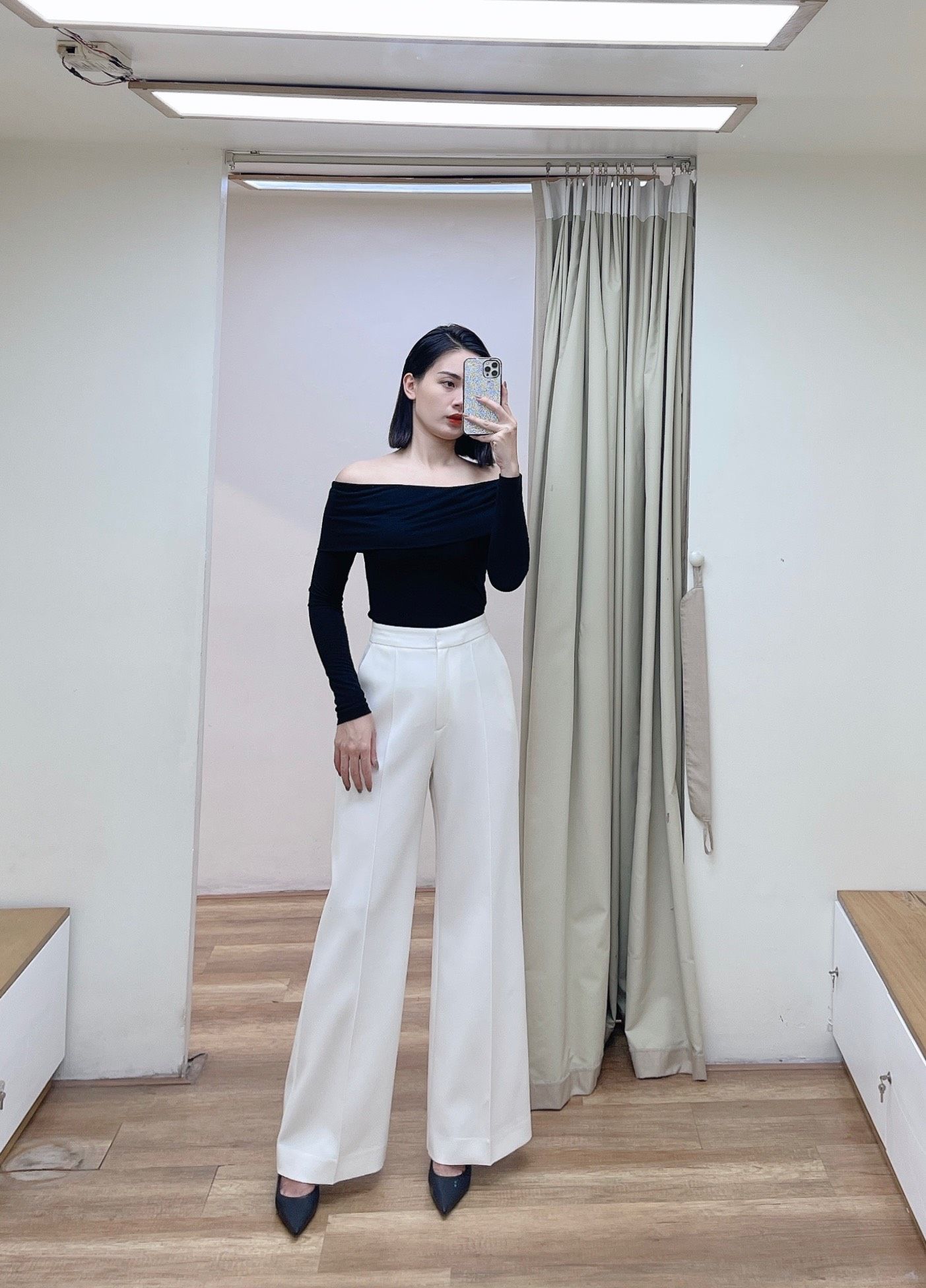 Quần Suông Nữ White Ant MAYA WIDE LEG PANTS 160400005.001