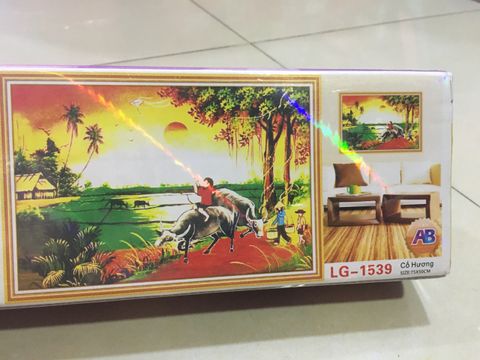 Tranh đính đá Phong Cảnh Cố hương Làng Quê Hoàng Hôn Buổi Chiều Tranh đính đá Phong Cảnh Cố hương Làng Quê Hoàng Hôn Buổi Chiều
