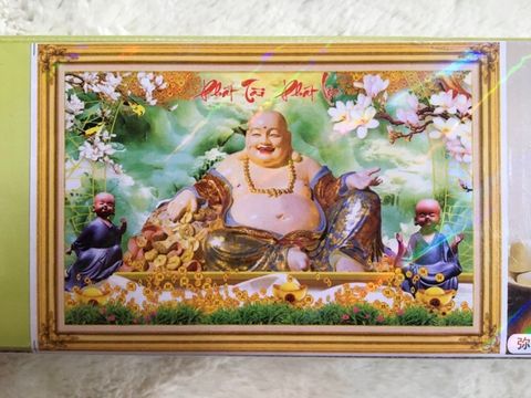 Tranh gắn đá Phát Tài Phát Lộc 75x50cm Tranh gắn đá Phát Tài Phát Lộc 75x50cm