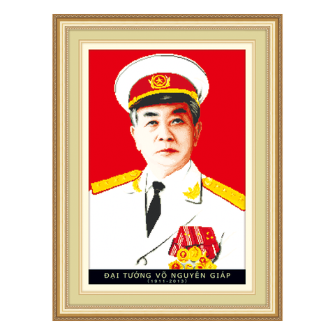 Tranh gắn đá Ailuo Đại tướng Võ Nguyên Giáp 77405 Tranh gắn đá Ailuo Đại tướng Võ Nguyên Giáp 77405
