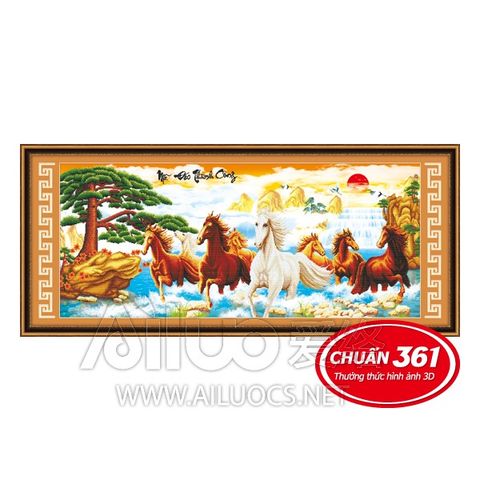Tranh thêu chữ thập Ailuo Mã đáo thành công 53301 Tranh thêu chữ thập Ailuo Mã đáo thành công 53301
