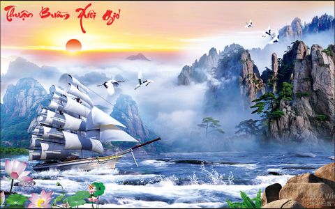 Tranh gắn đá KIAI loại chưa làm Thuận Buồm Xuôi Gió 88637 Tranh gắn đá KIAI loại chưa làm Thuận Buồm Xuôi Gió 88637