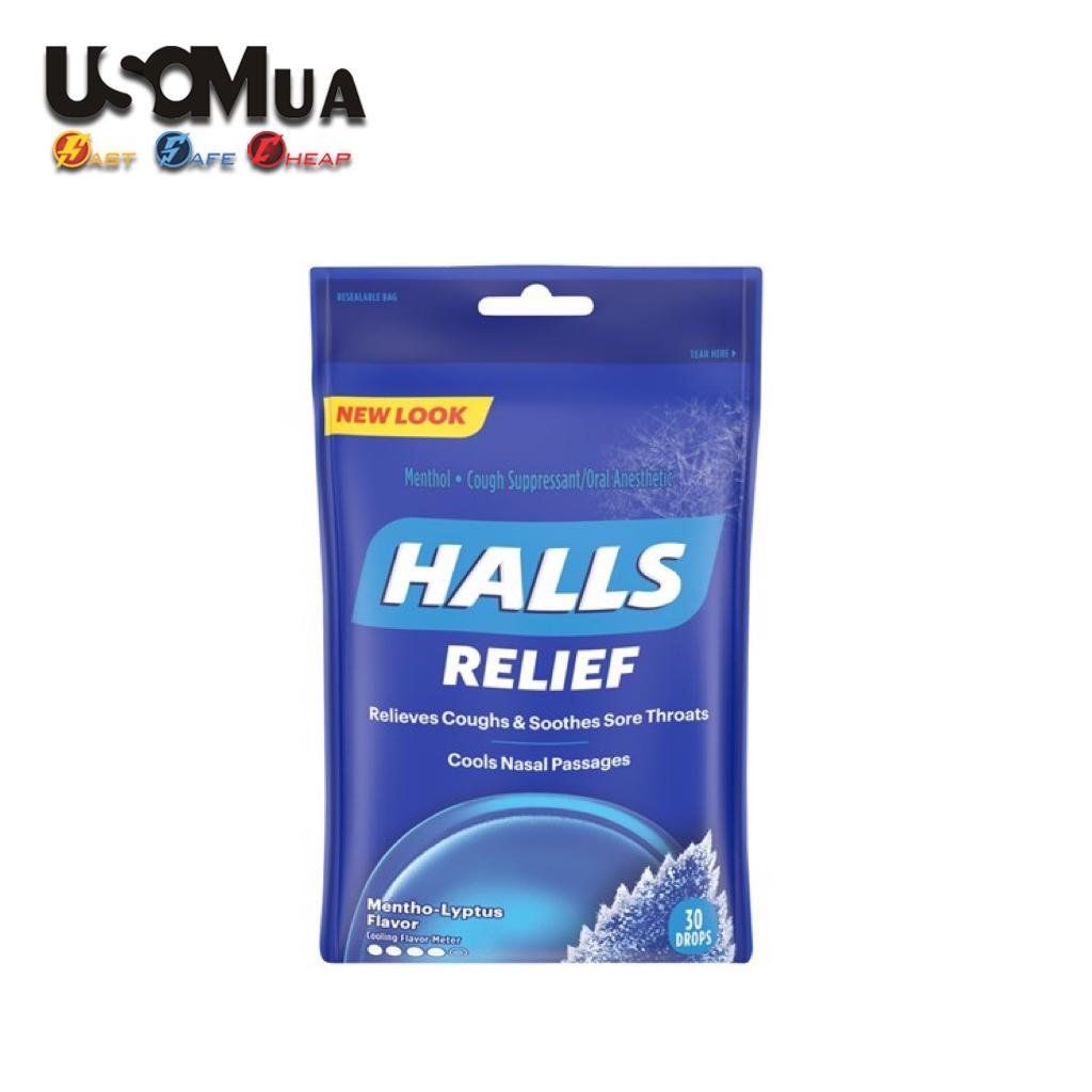 Kẹo HALLS Relief Mentho-Lyptus Flavor