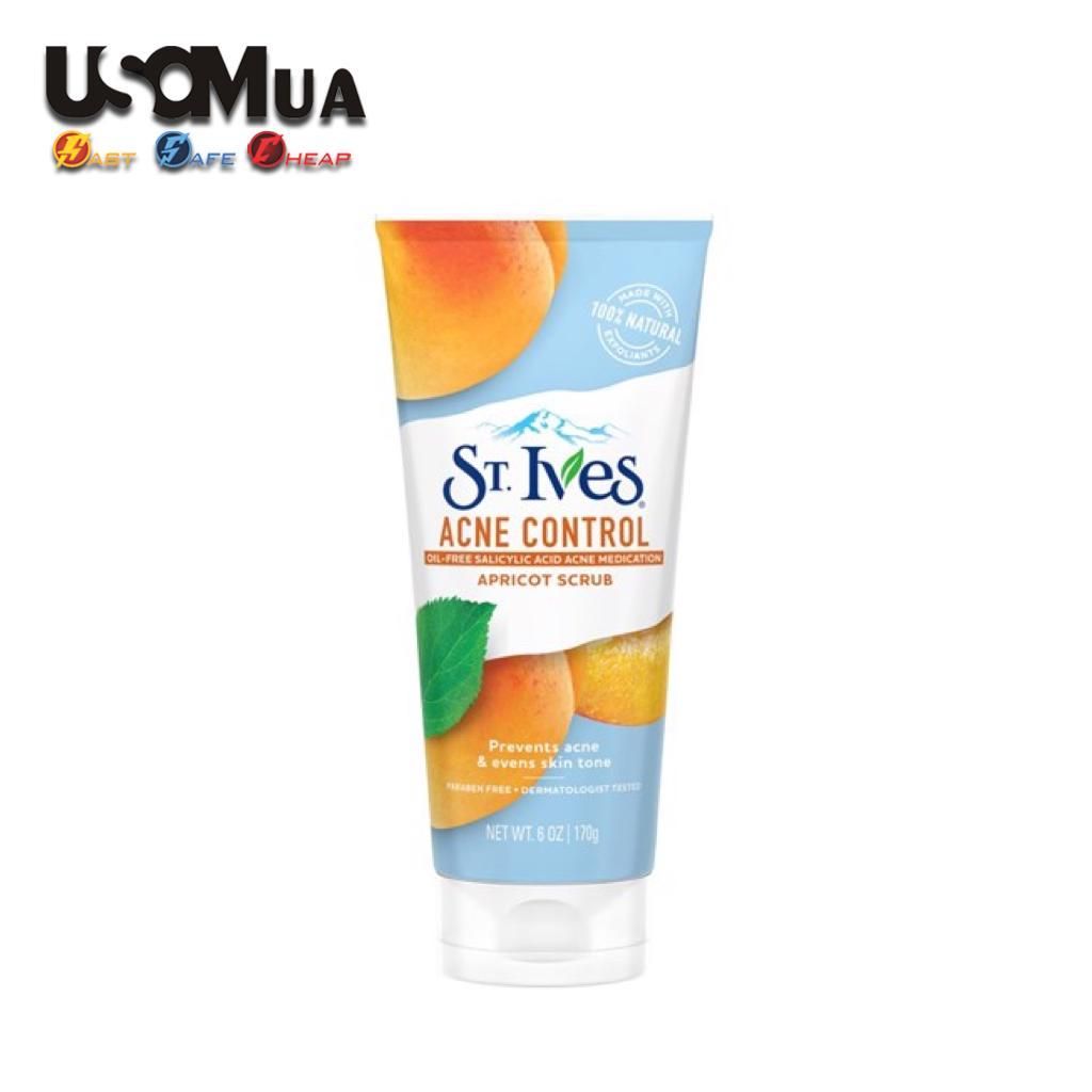 Sữa Rửa Mặt St.Ives Acne Control Apricot Scrub, 170g