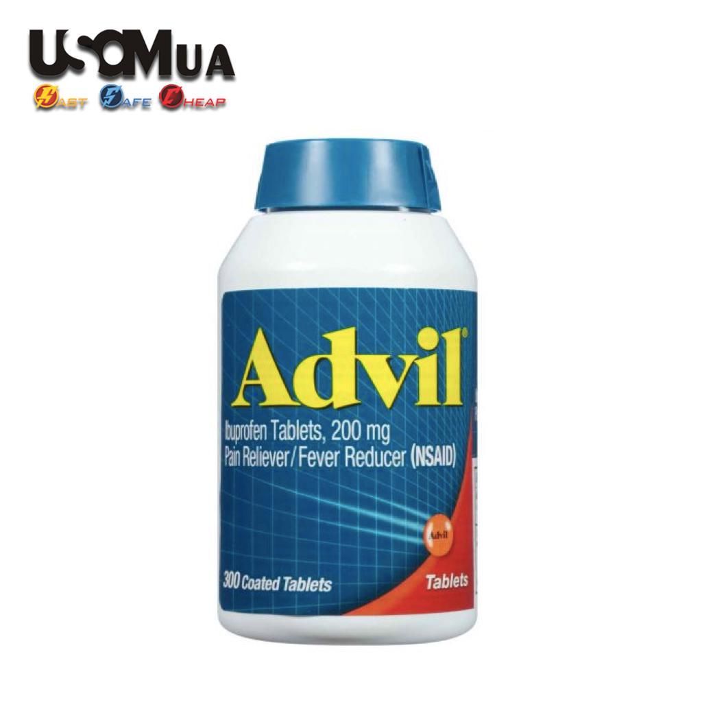 TPCN ADVIL Ibuprofen 200mg Pain Reliever/Fever Reducer, Coated Tablets