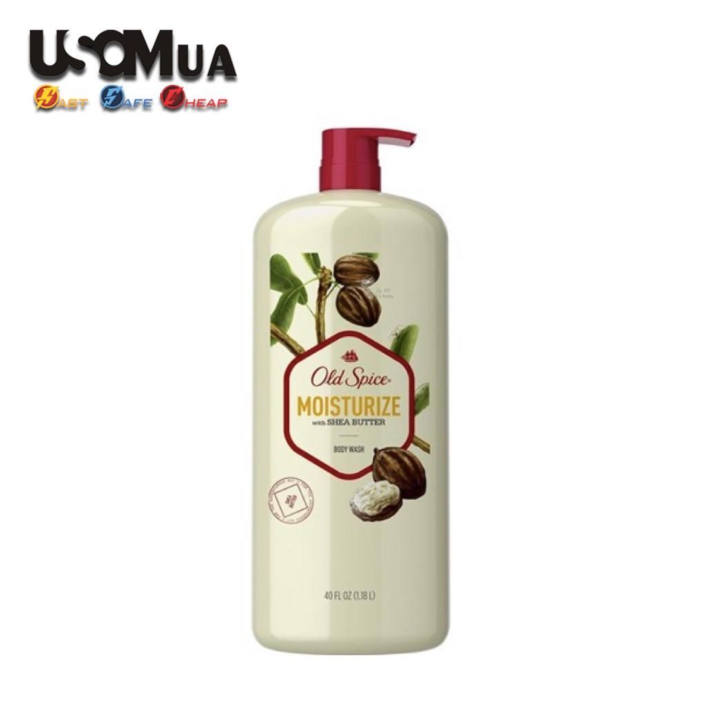 Sữa Tắm Old Spice Moisturize with Shea Butter For Men, 1.18 Lít