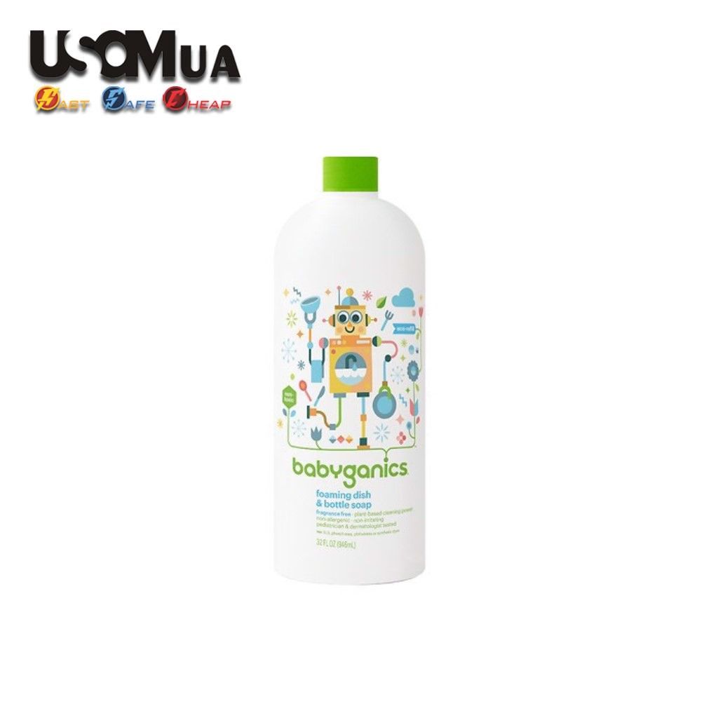 Nước Rửa Bình Sữa & Chén Dĩa Babyganics