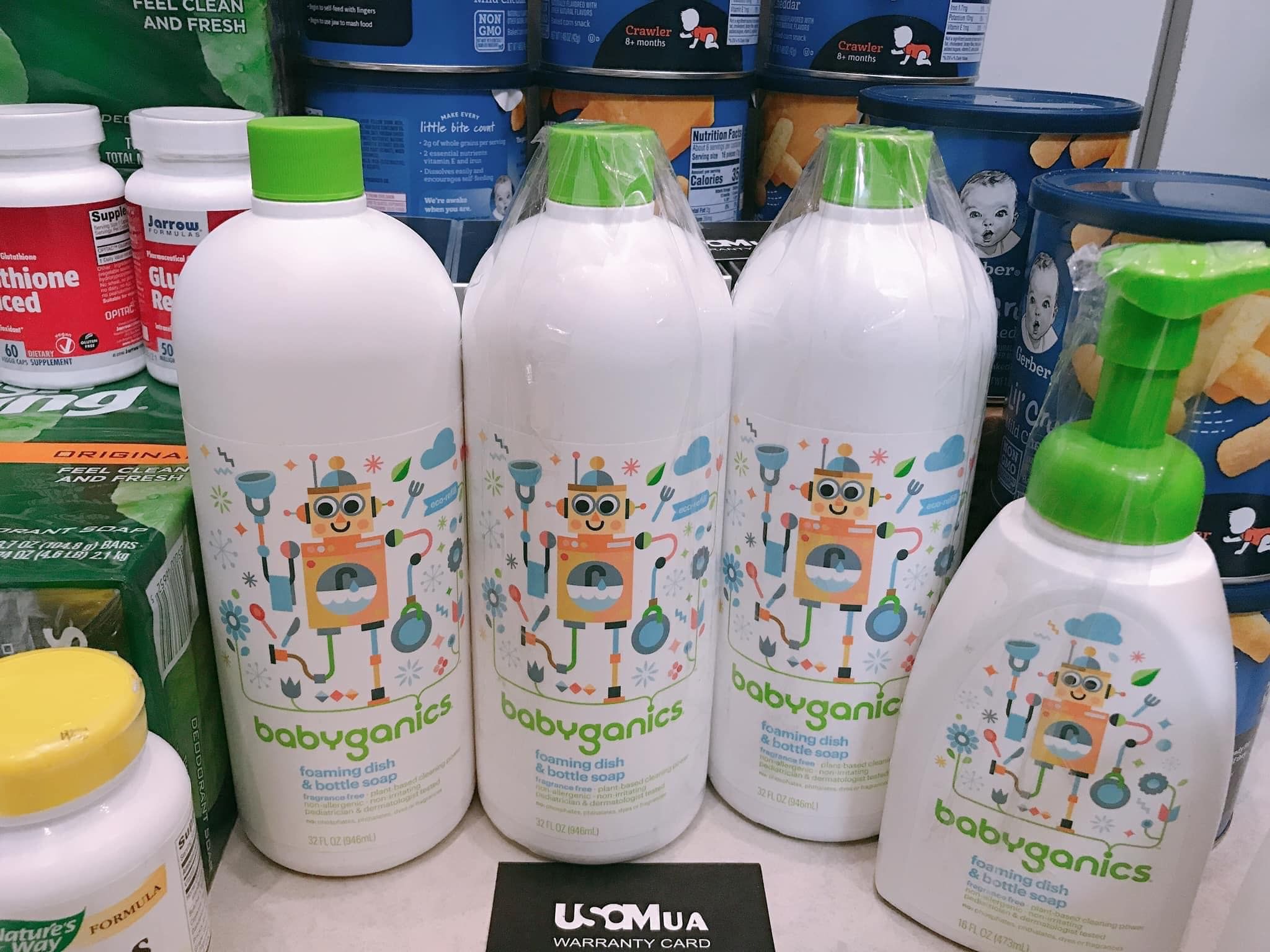 Nước Rửa Bình Sữa & Chén Dĩa Babyganics
