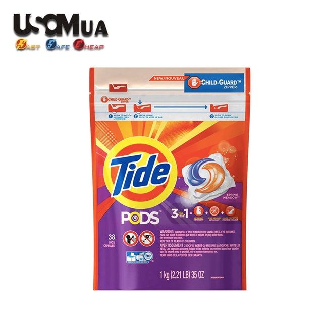 Viên Giặt Tide Pods 3in1, 42 Pacs
