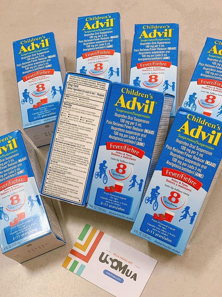 TPCN Children’s Advil Suspension, Fruit-Flavored Liquid For Ages 2-11 years, 120ml