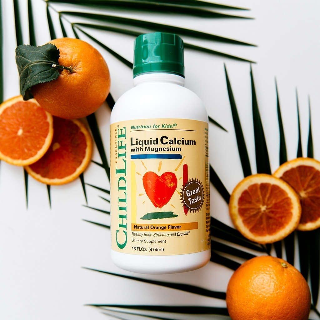 TPCN Childlife Liquid Calcium With Magnesium, Natural Orange Flavor, 474ml