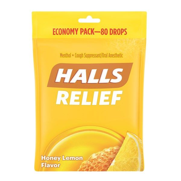 Kẹo HALLS Relief Honey Lemon Flavor