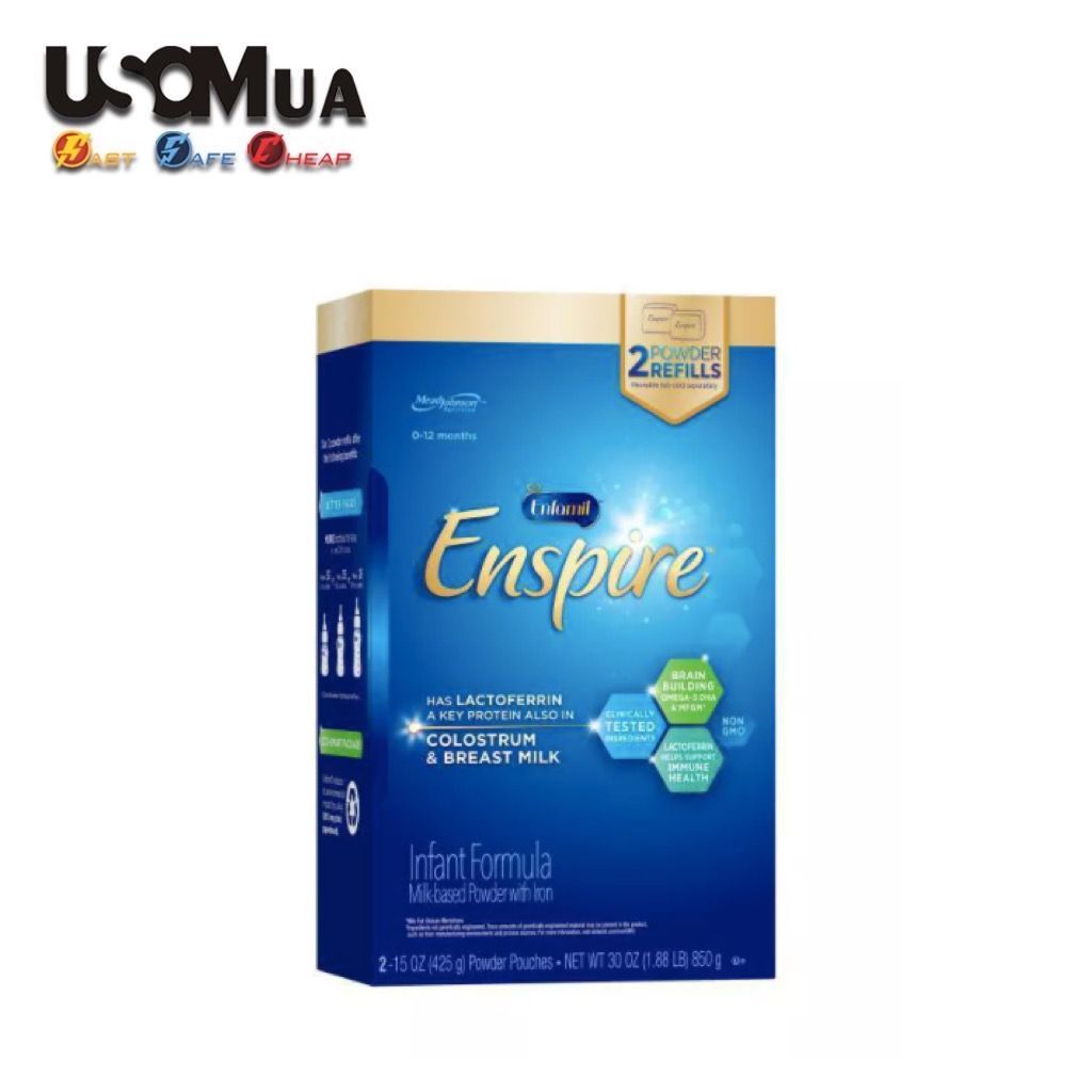 Sữa Enfamil ENSPIRE Non-GMO Infant Formula, 0-12 Months, 850g (2 x 425g)