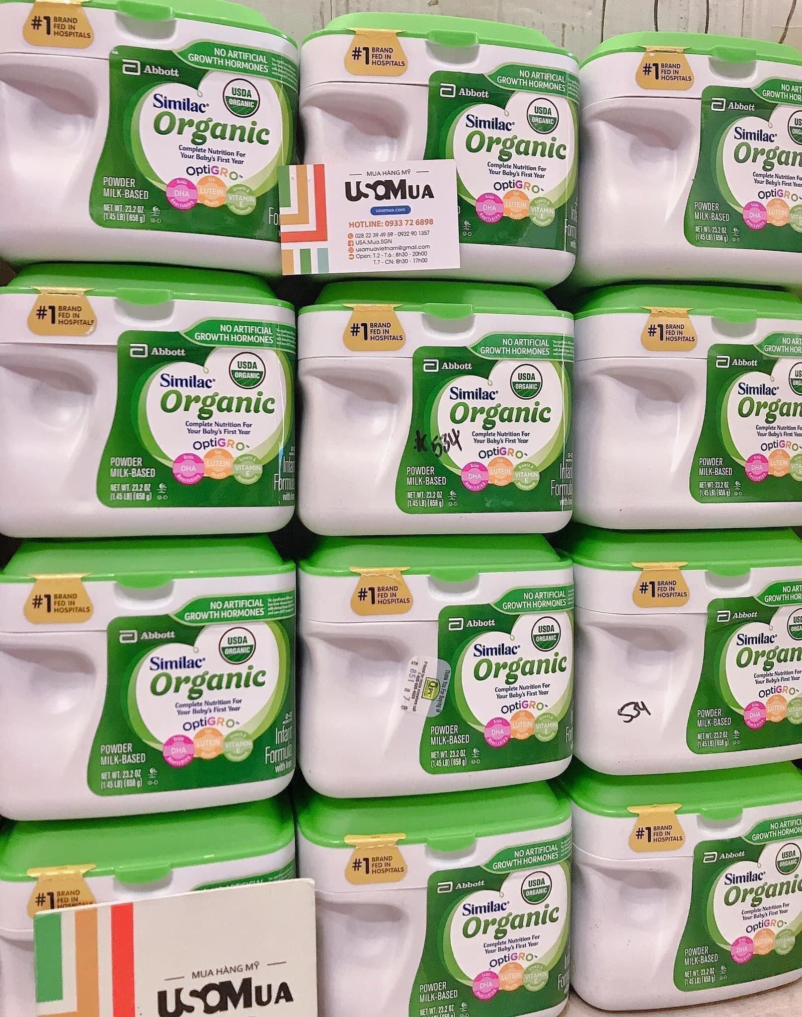 Sữa Similac Organic Non-GMO Infant Formula, 0-12 Months, 658g